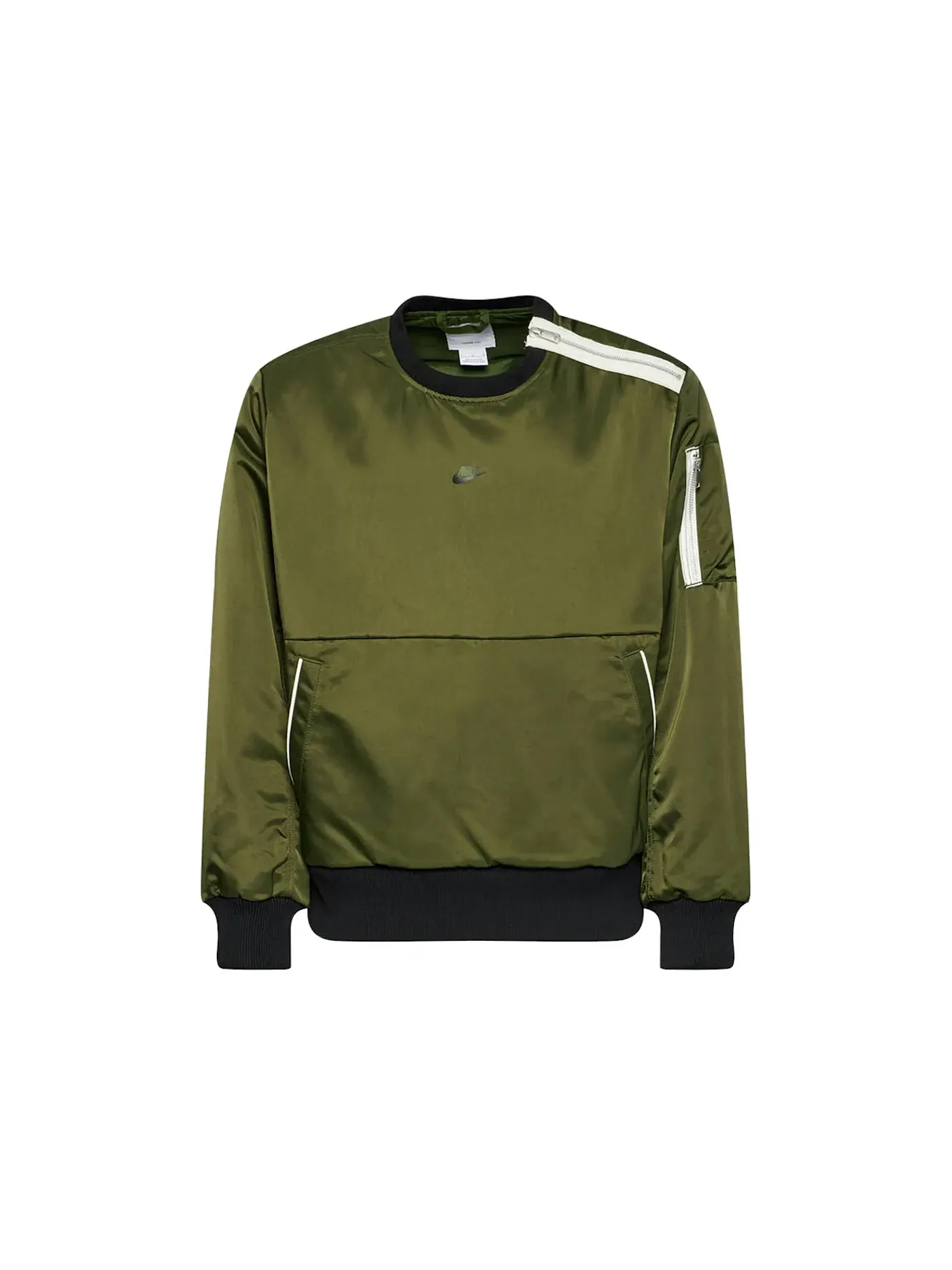 Мужской свитшот с принтом Nike Style Essentials+ Filled Crew — изображение 1 из 1, зеленый