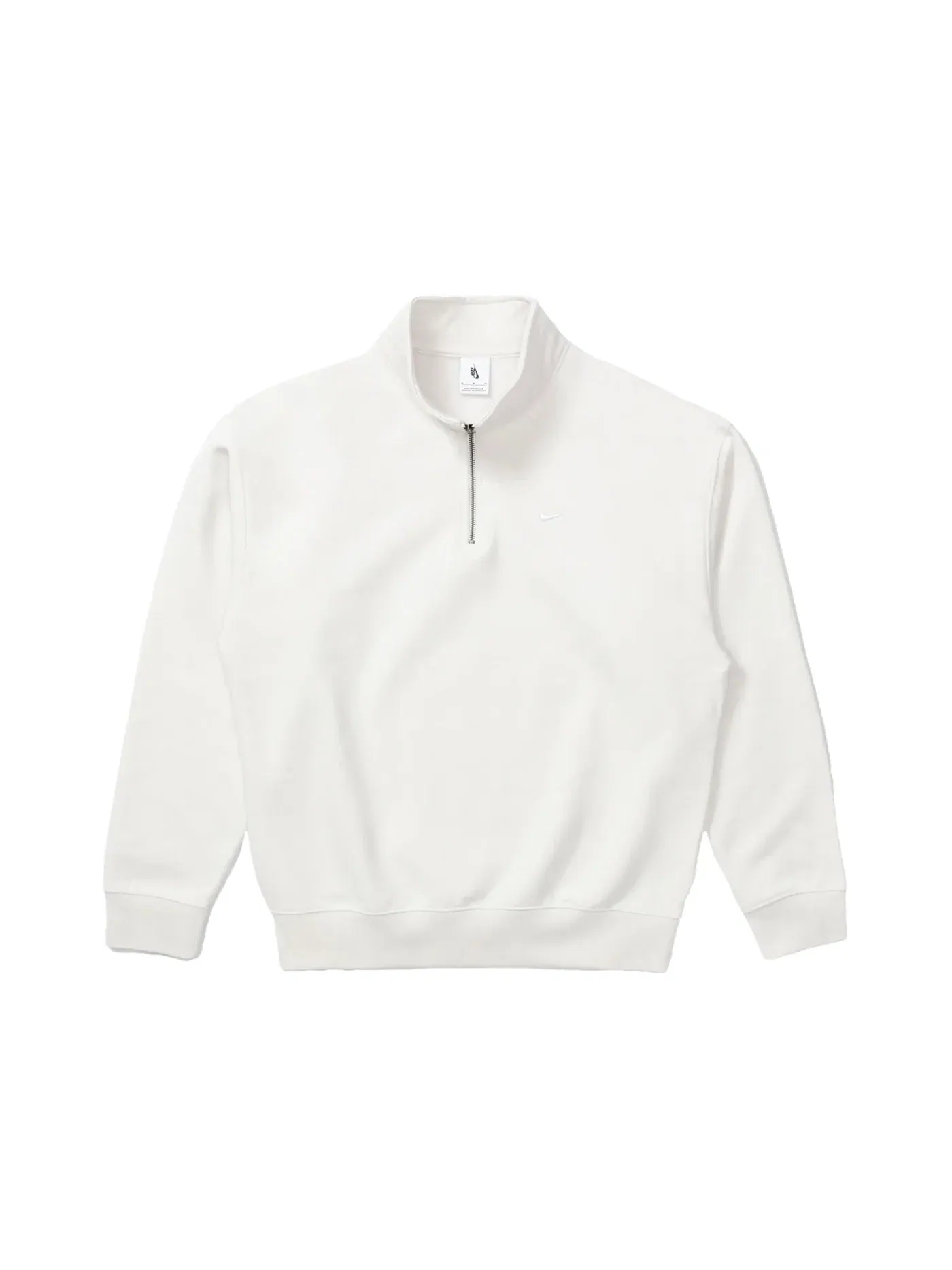 Мужская куртка с молнией и воротником-стойкой Nike Swoosh Quarter Zip Top — изображение 1 из 2, белый