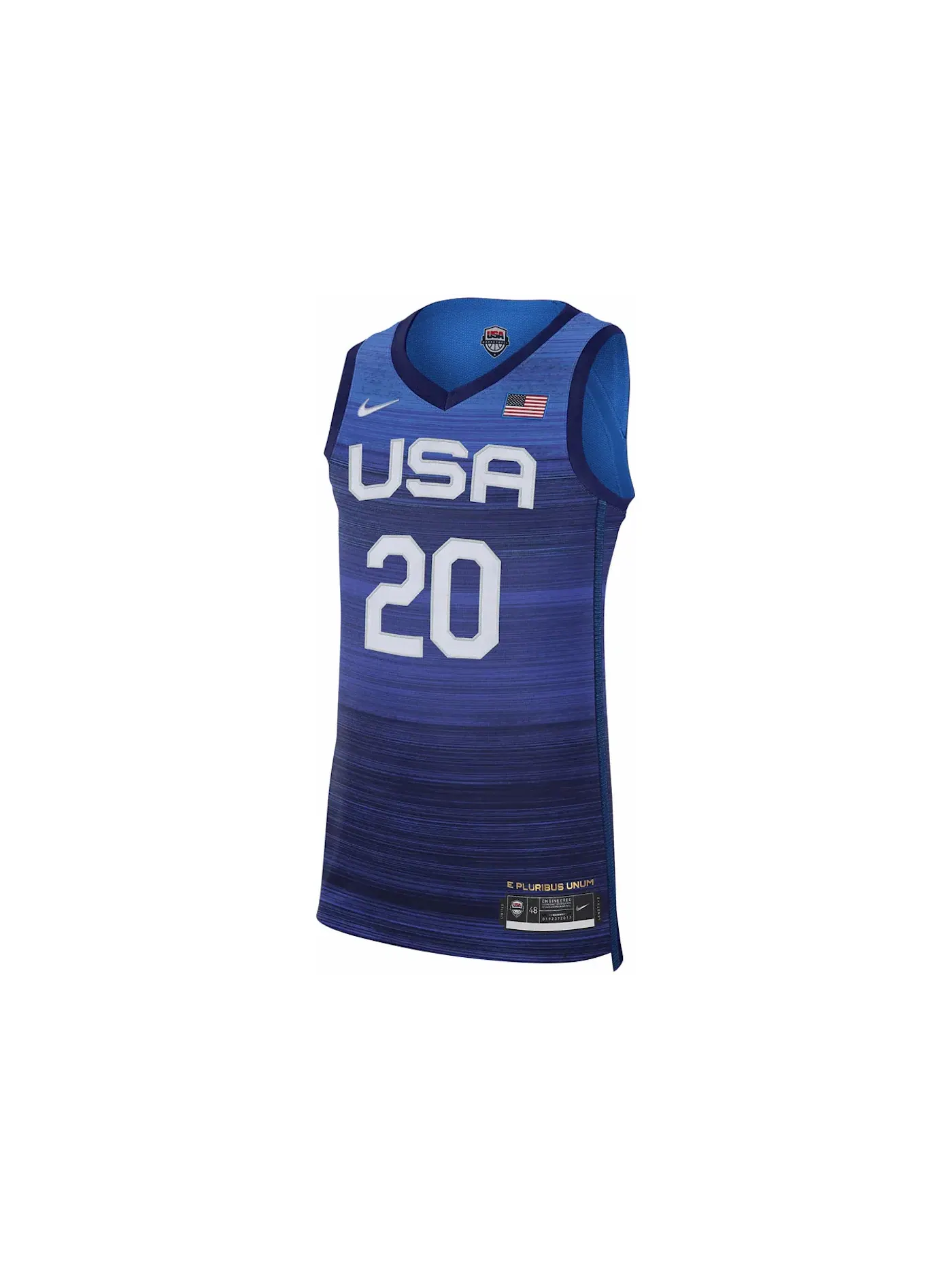 Мужская джерси с принтом Nike Team USA 2020 Road Vaporknit Authentic — изображение 1 из 2, синий