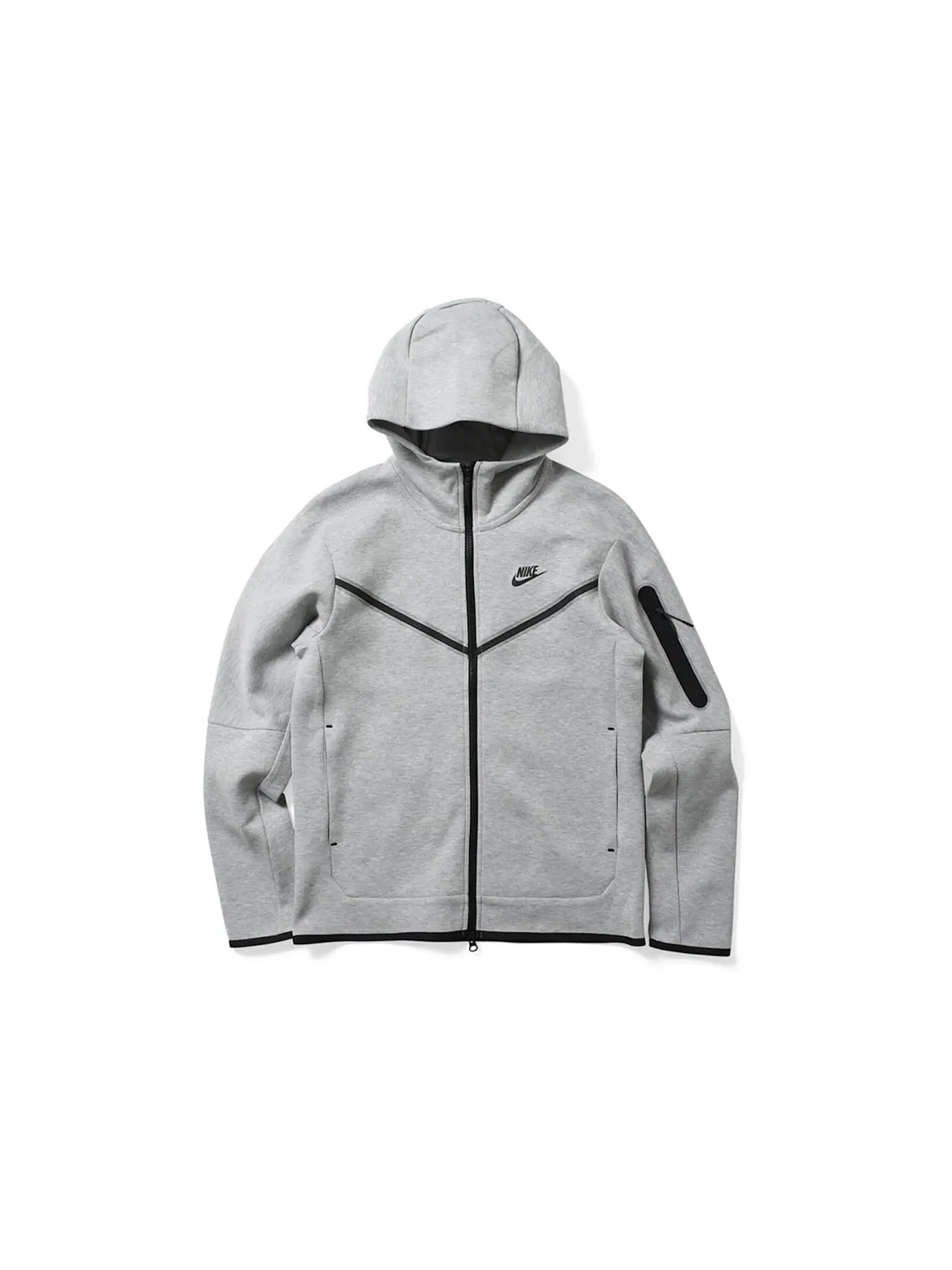 Мужская худи с капюшоном Tech Fleece Nike — изображение 1 из 2, темный серый