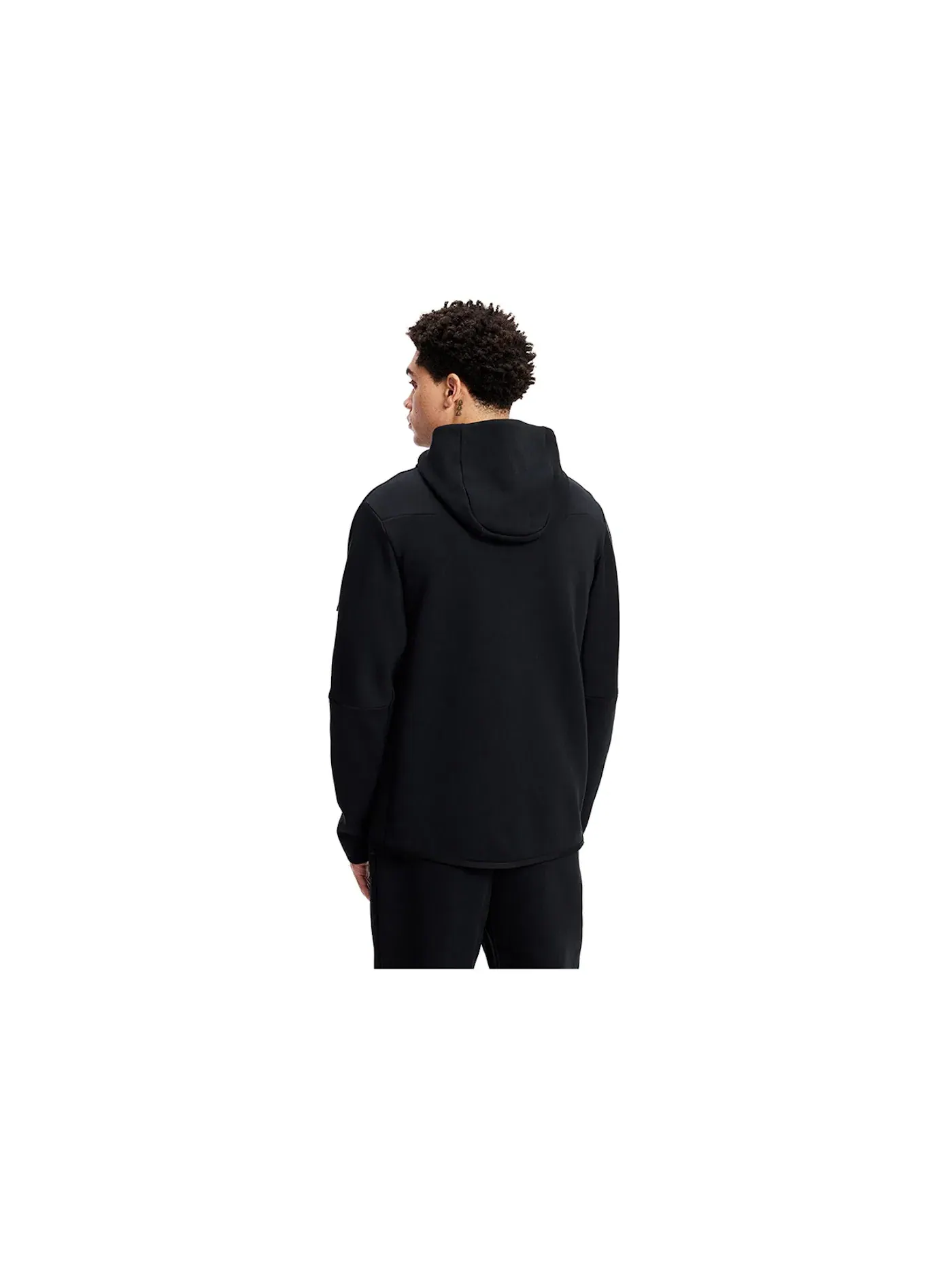 Мужская куртка-худи с застежкой-молнией Nike Tech Fleece Full-Zip Hoodie — изображение 4 из 4, черный