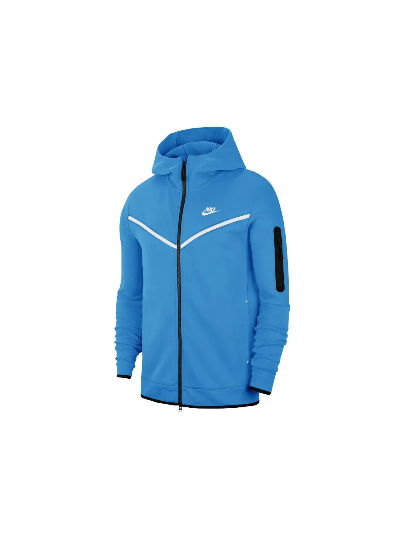 Мужская худи с длинным рукавом Nike Tech Fleece Full-Zip Hoodie — изображение 1 из 1, синий белый