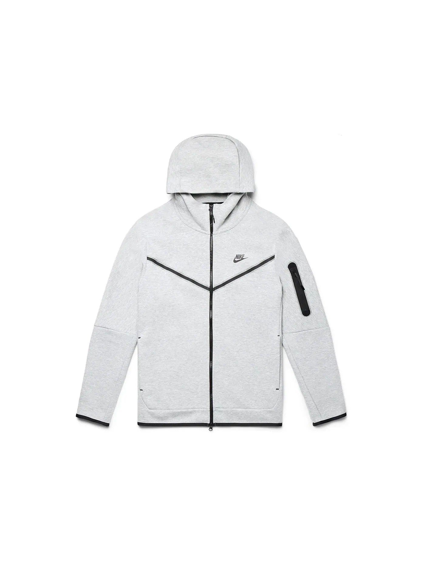 Мужская куртка с длинным рукавом Hoodie Nike — изображение 1 из 4, серый/черный