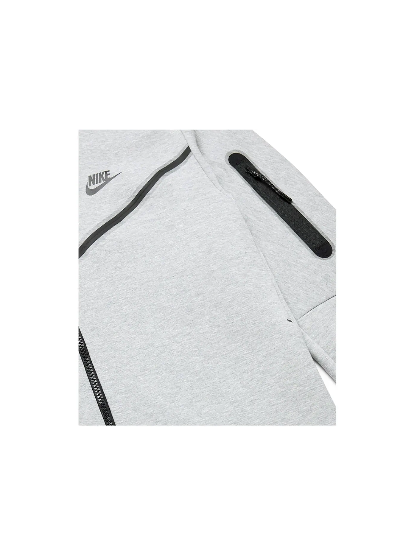 Мужская куртка с длинным рукавом Hoodie Nike — изображение 2 из 4, серый/черный