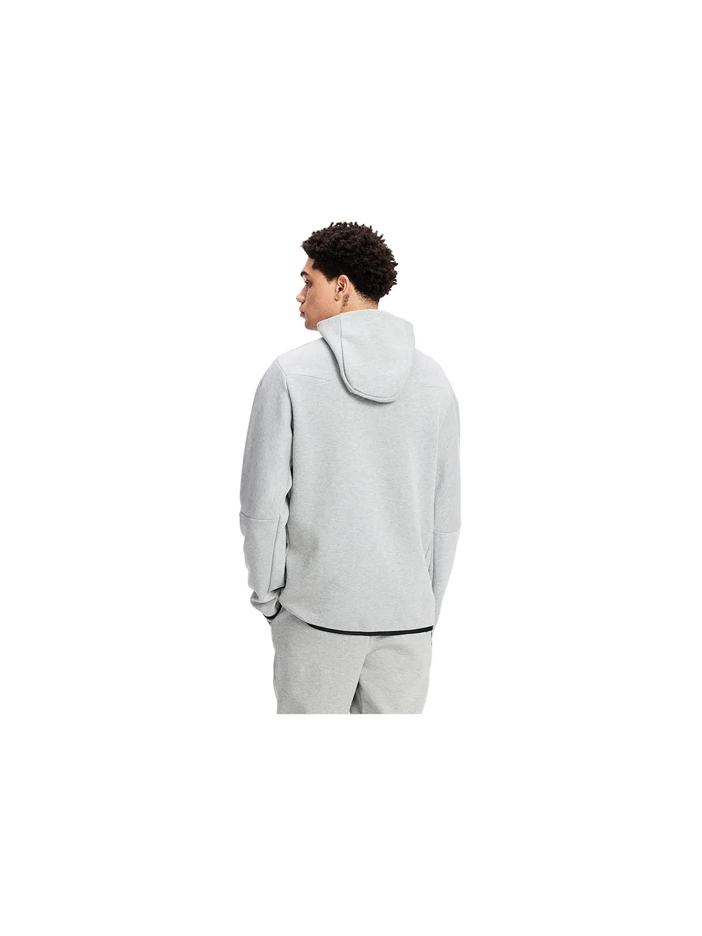 Мужская куртка с длинным рукавом Hoodie Nike — изображение 4 из 4, серый/черный