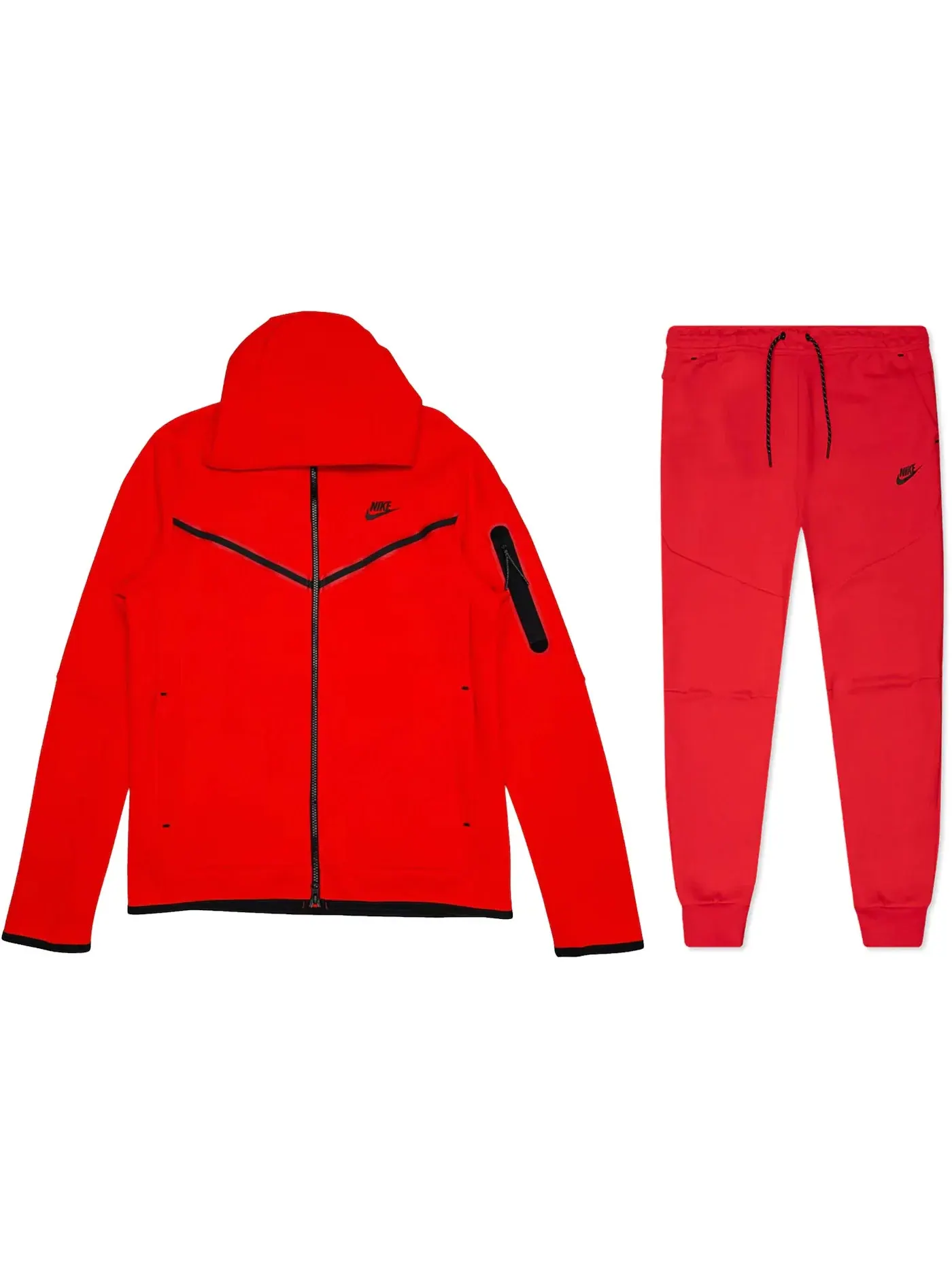 Мужской комплект из футера Full Zip Hoodie & Joggers Set Nike — изображение 1 из 1, красный