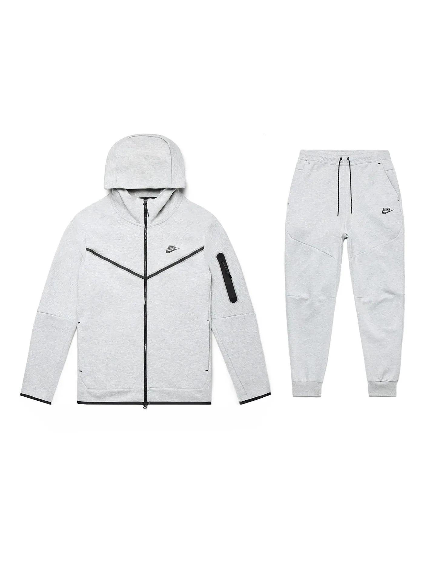 Мужской спортивный комплект с капюшоном Full Zip Hoodie & Joggers Set Nike — изображение 1 из 3, серый
