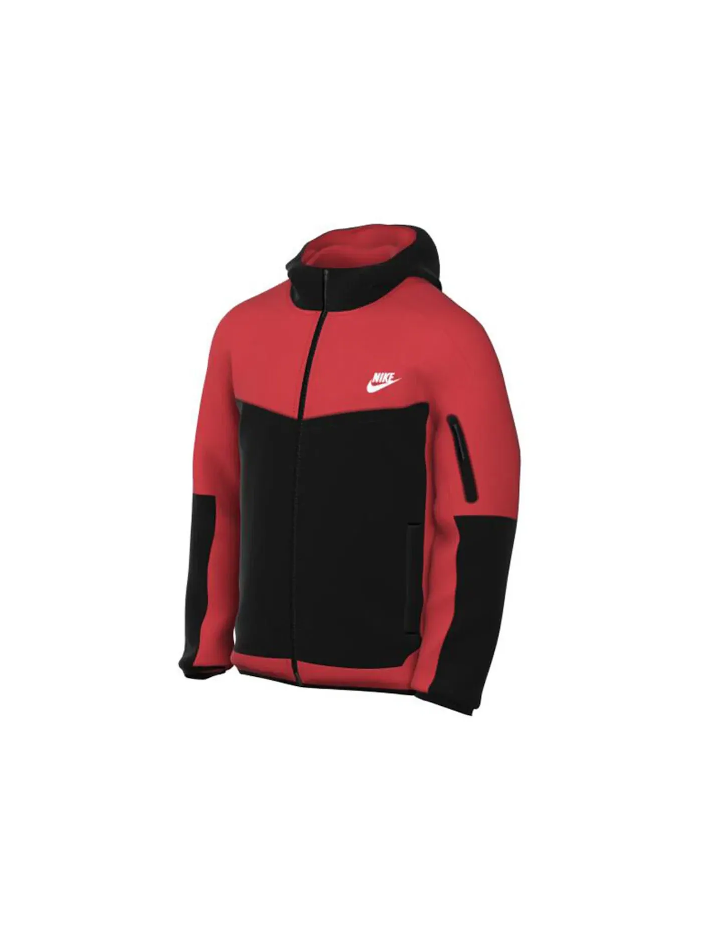 Мужская худи с длинным рукавом Nike Sportswear Tech Fleece Full-Zip Hoodie — изображение 1 из 1, светлый/черный/белый