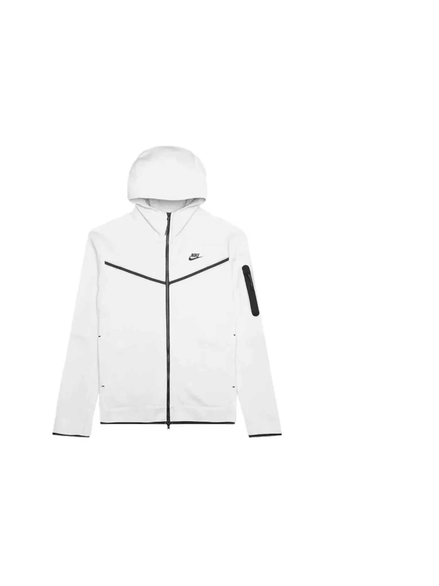 Мужская куртка-худи с принтом Nike Tech Fleece Full Zip Hoodie Phantom Black — изображение 1 из 1, черный