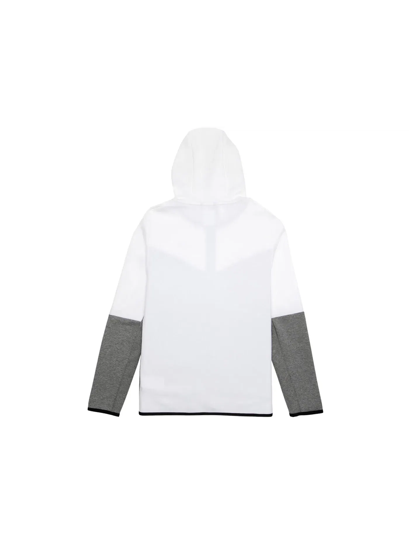 Мужская куртка Tech Fleece с полной застежкой-молнией Nike — изображение 2 из 2, белый/черный//черный