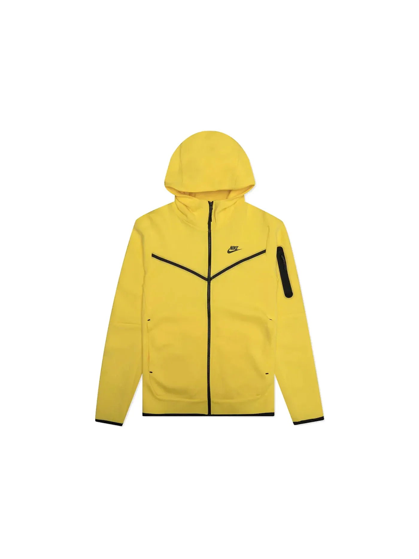 Мужская куртка-худи на молнии Nike Tech Fleece Yellow Strike/Black — изображение 1 из 3