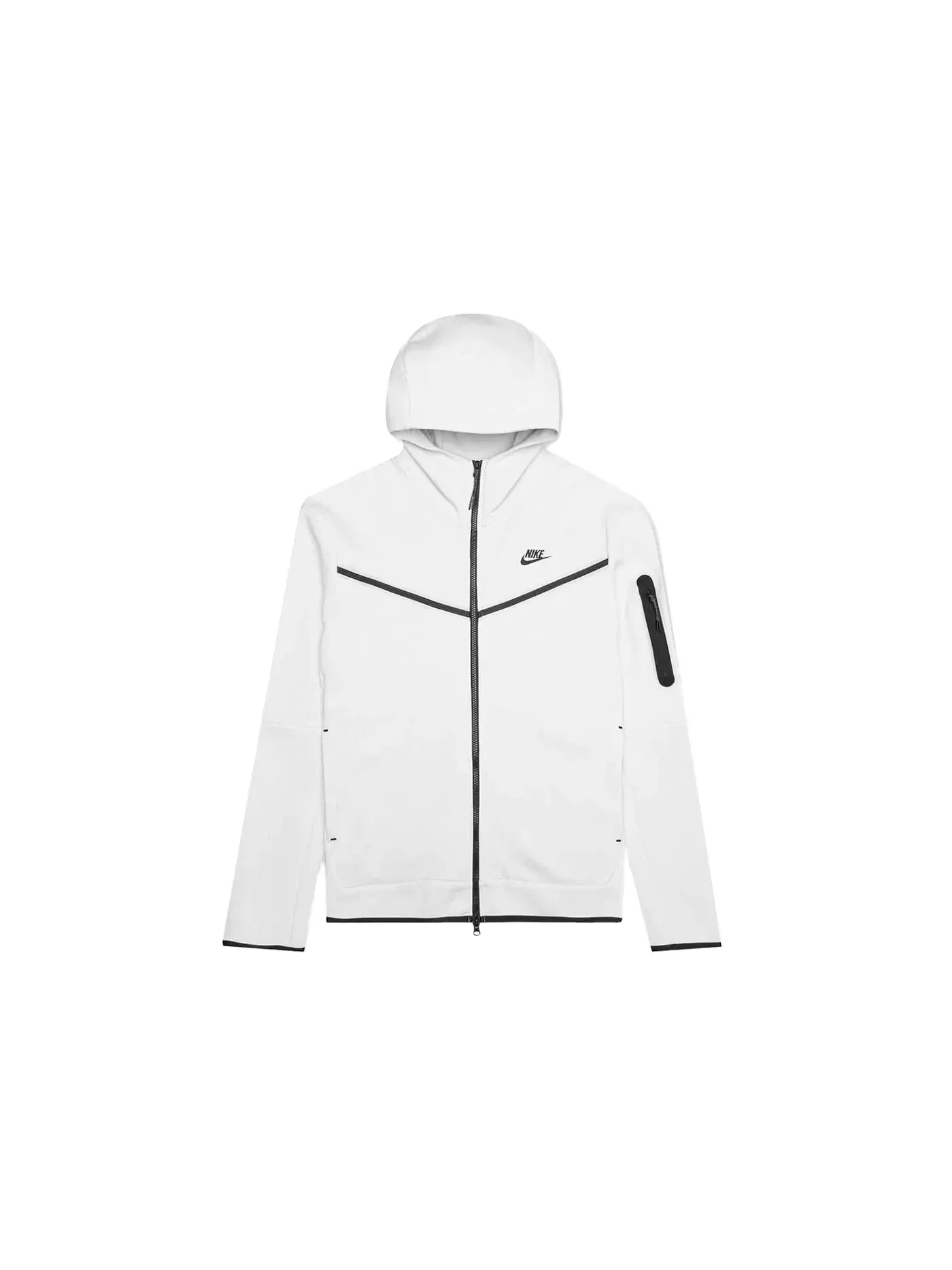 Мужская куртка с длинным рукавом Hoodie Nike — изображение 1 из 1, белый/черный