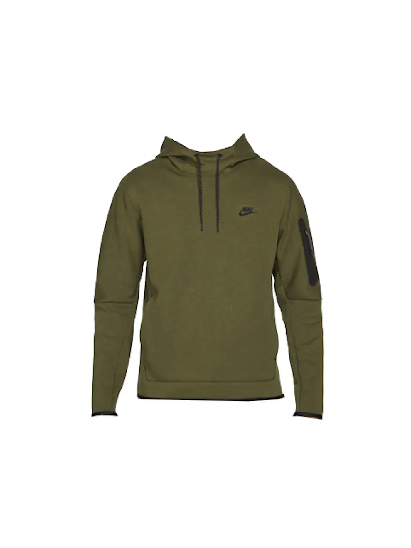 Мужская худи Nike Sportswear Tech Fleece Pullover Hoodie — изображение 1 из 2, оливковый/черный
