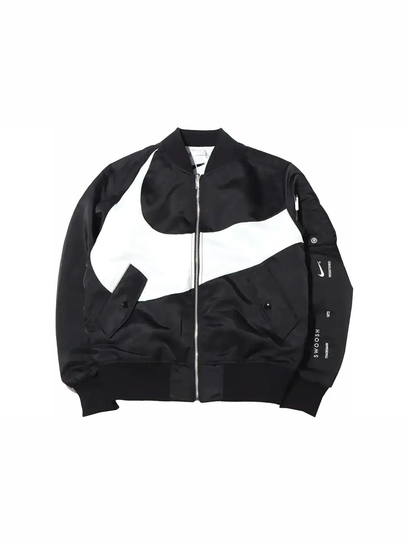 Мужская куртка-бомбер утепленная с принтом Nike Therma-FIT Synthetic Phil Reversible — изображение 1 из 3, черный