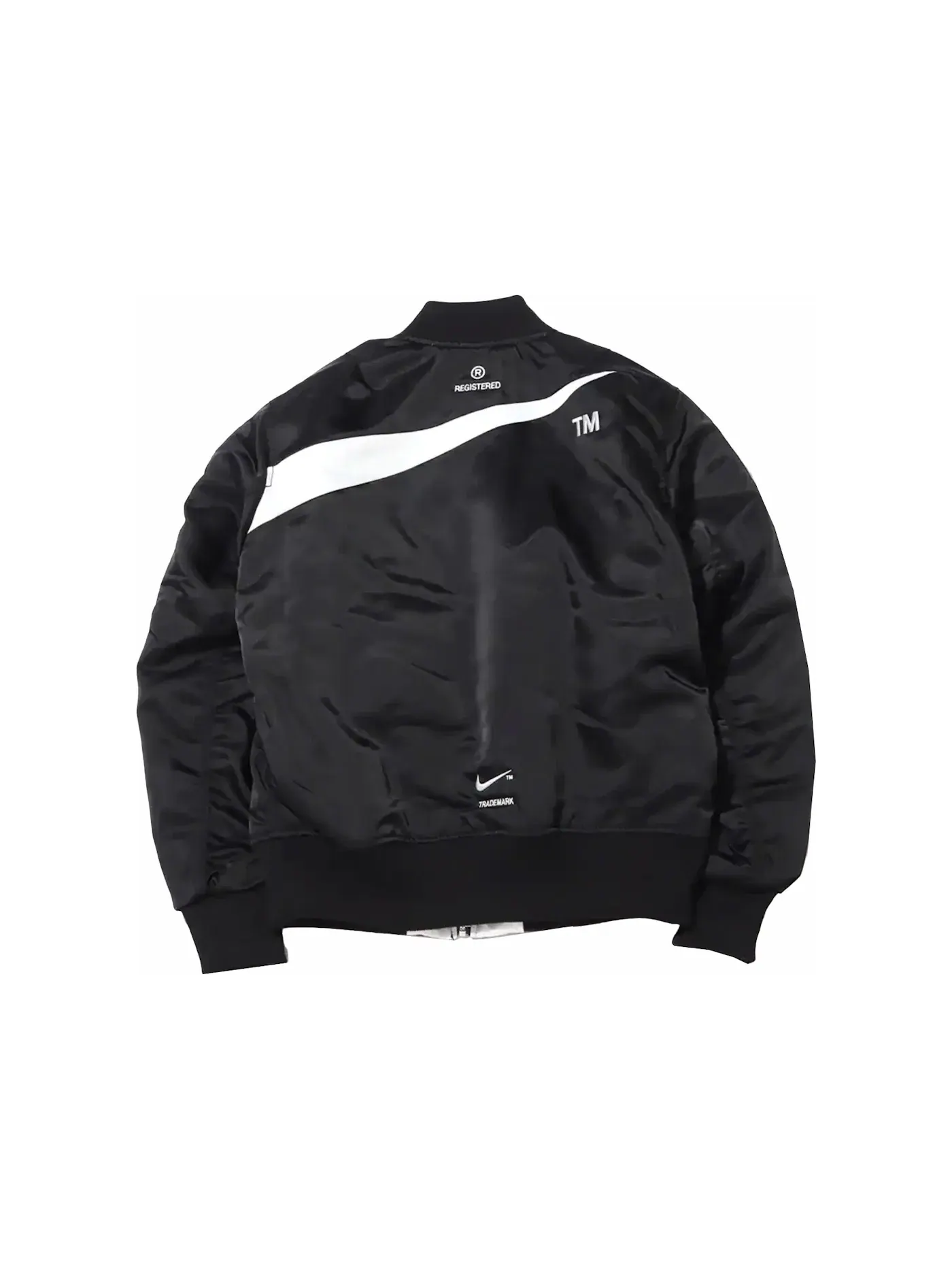 Мужская куртка-бомбер утепленная с принтом Nike Therma-FIT Synthetic Phil Reversible — изображение 2 из 3, черный
