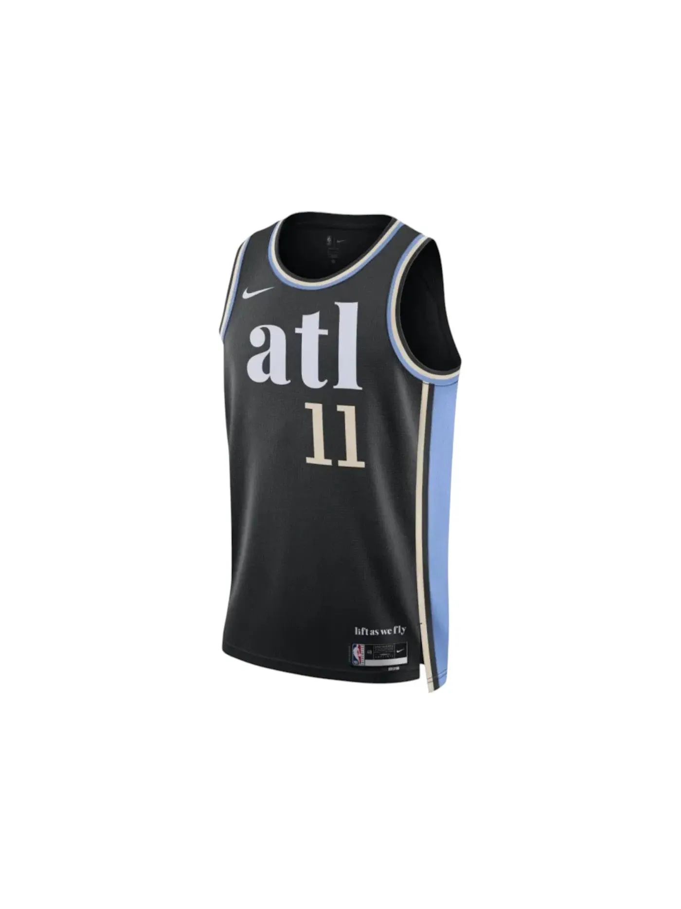 Мужская джерси Nike Trae Young Atlanta Hawks 2023 Dri-Fit — изображение 1 из 1, черный