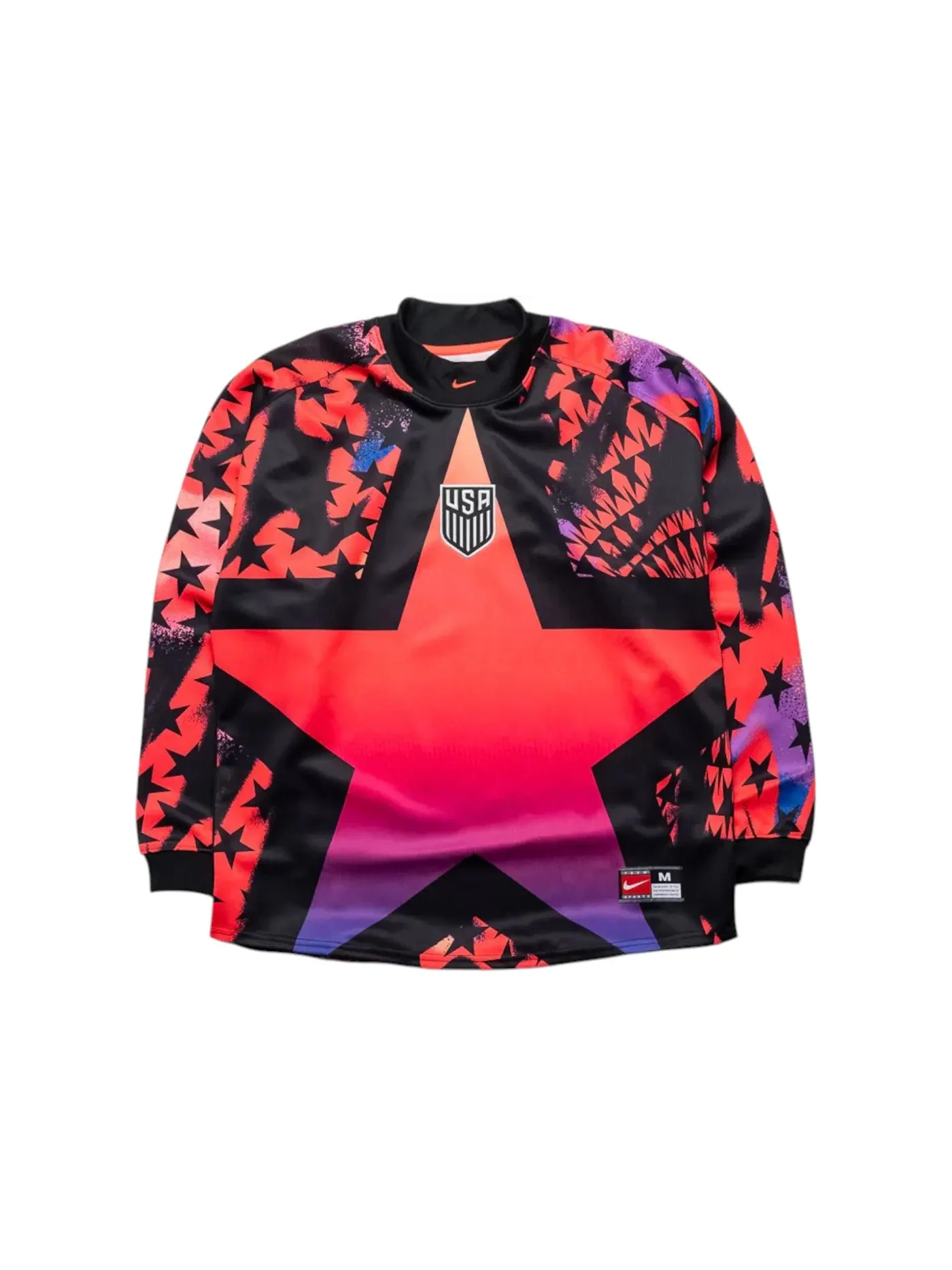 Мужская футболка вратарская с длинным рукавом Jersey Nike — изображение 1 из 2, черный/яркий