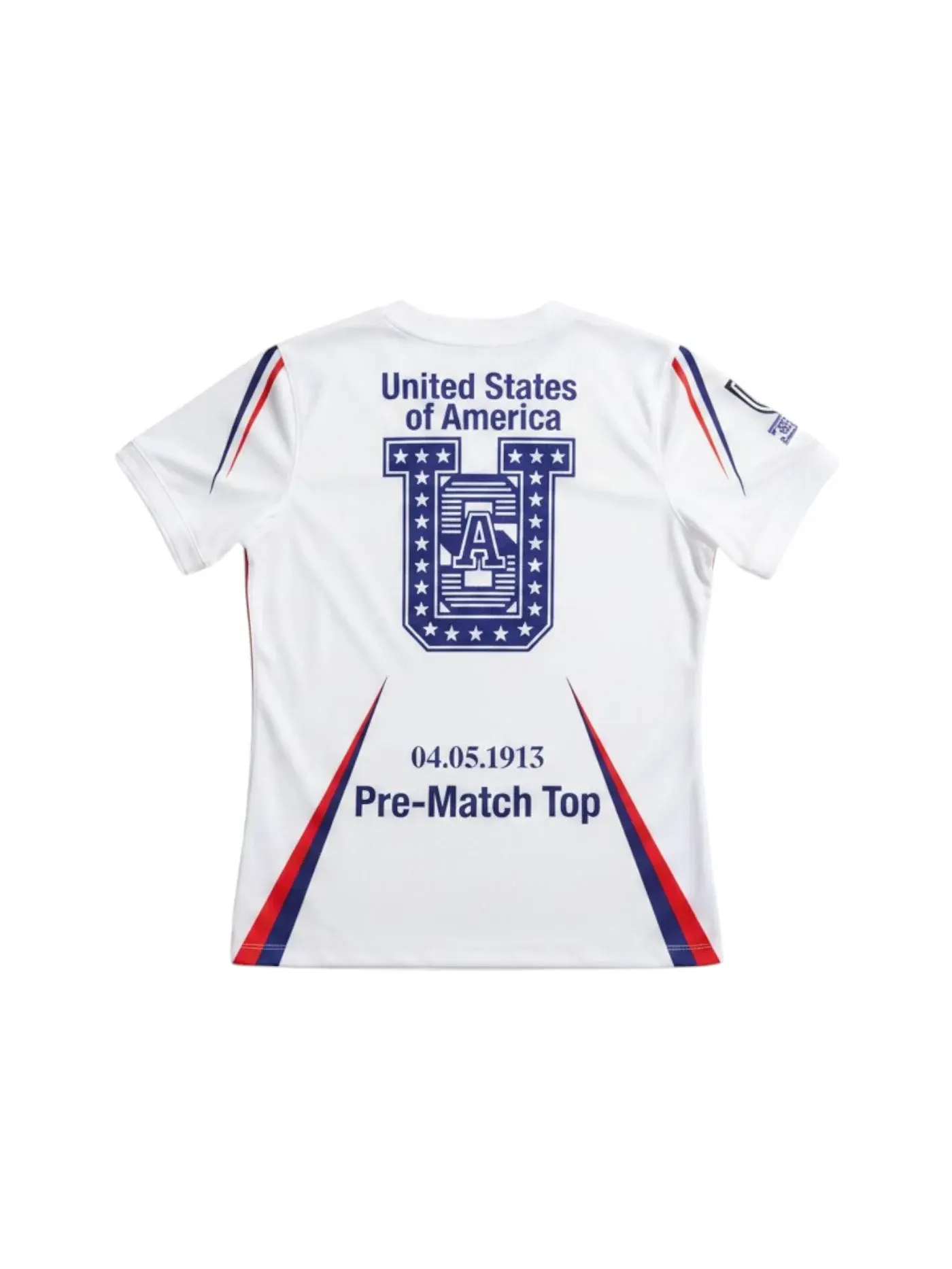 Женская футбольная футболка Nike USA x V.A.A. Top — изображение 2 из 2, белый/красный/синий