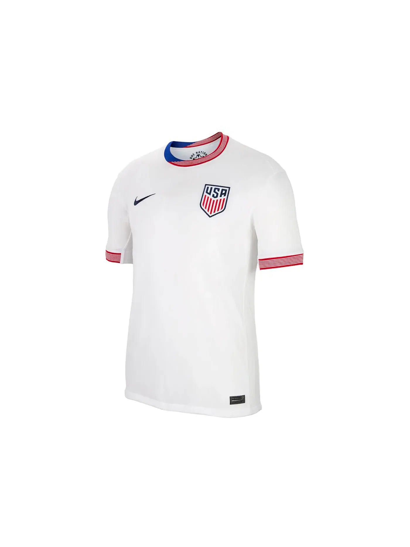 Мужская футбольная джерси Nike USMNT 2024 Stadium Home Replica — изображение 1 из 1, белый/белый