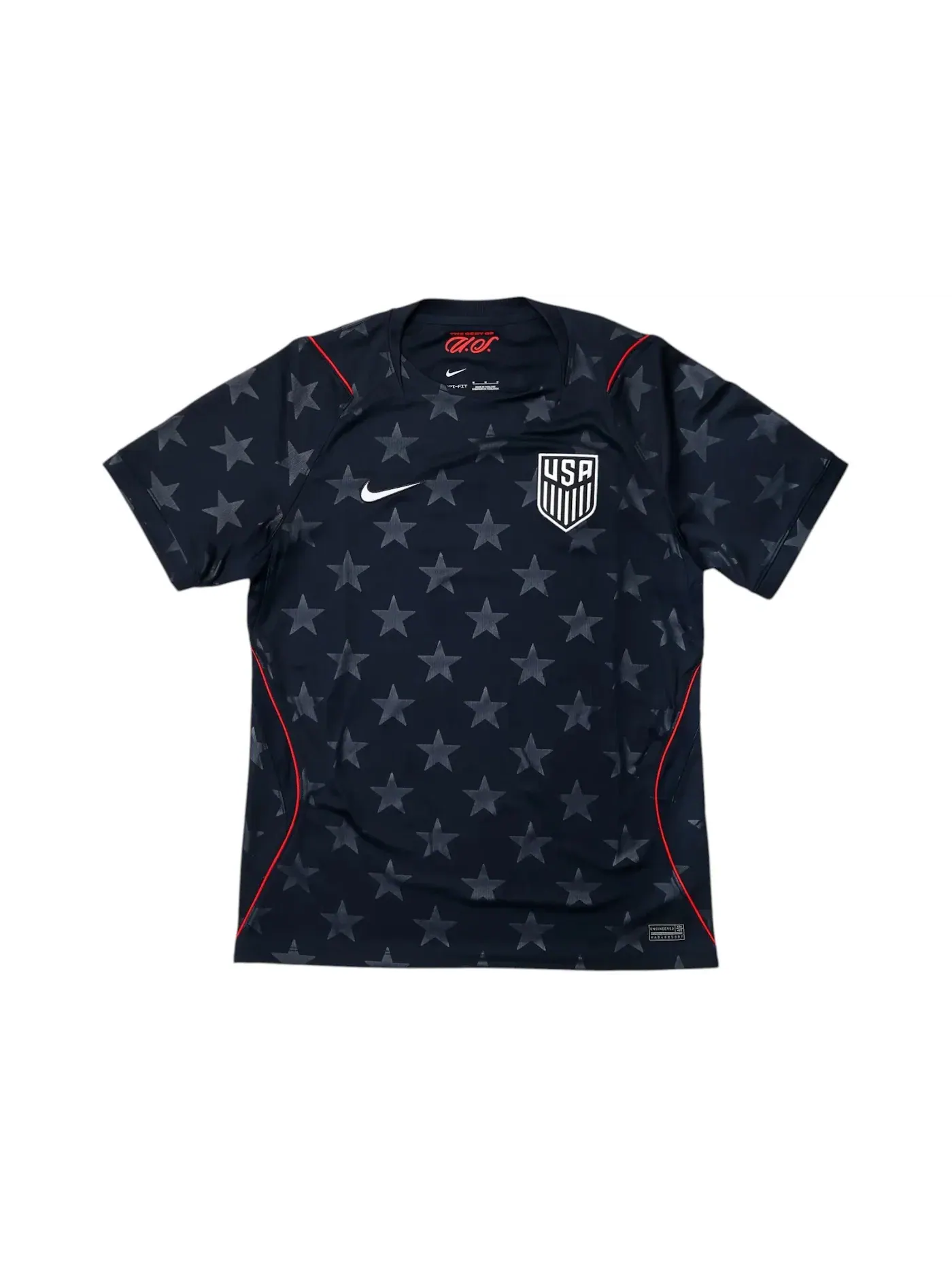 Мужская футболка с принтом Nike USMNT 2026 Dri-Fit Stadium Away Replica Jersey — изображение 1 из 1, темный/платиновый