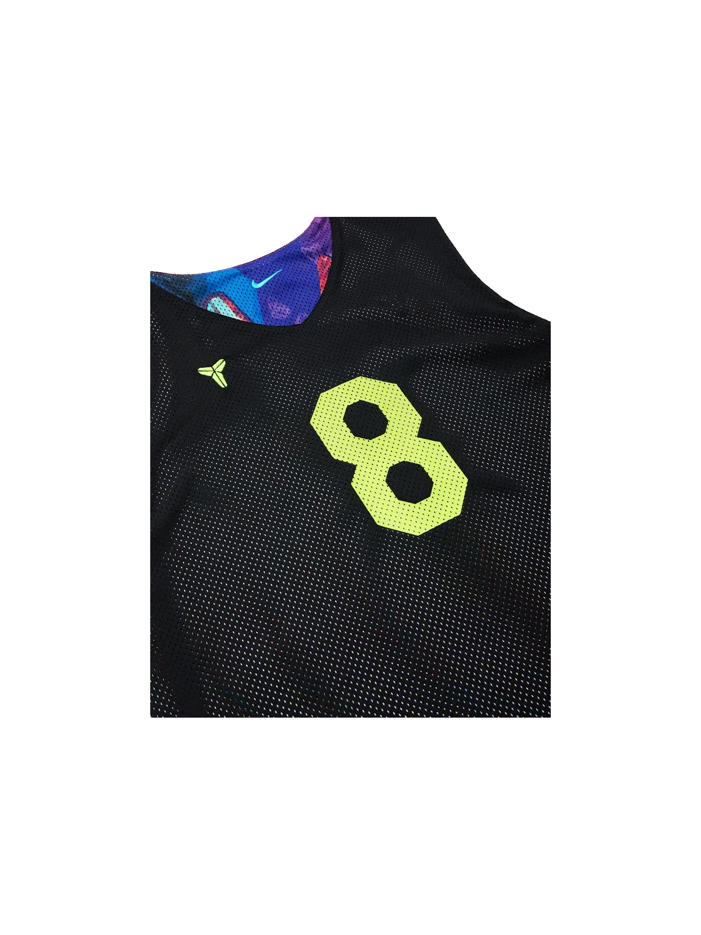 Мужская реверсивная баскетбольная джерси с принтом Nike What The Kobe — изображение 4 из 8, черный/яркий