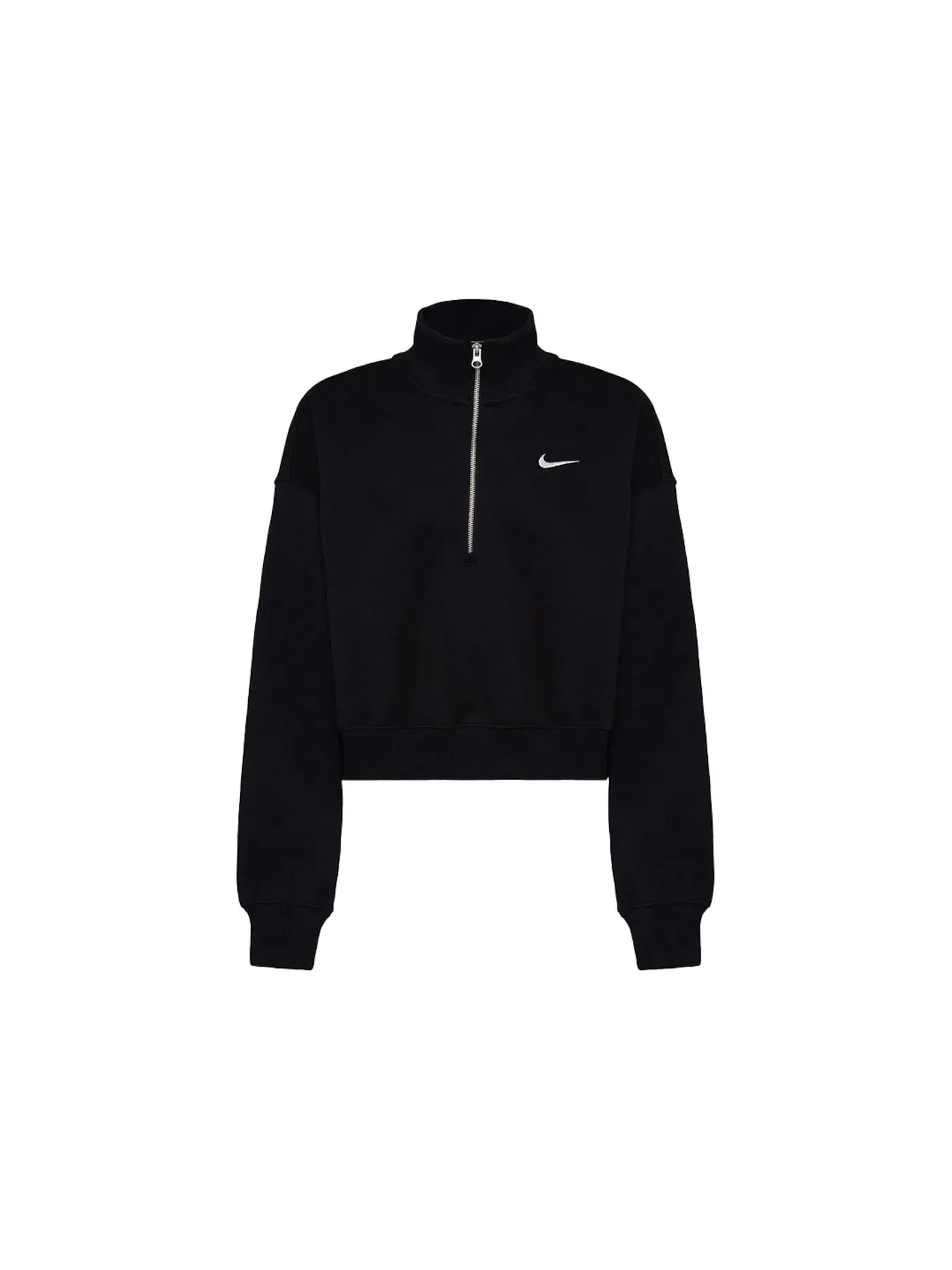 Женский свитшот оверсайз с молнией Nike Phoenix Fleece — изображение 1 из 1, черный