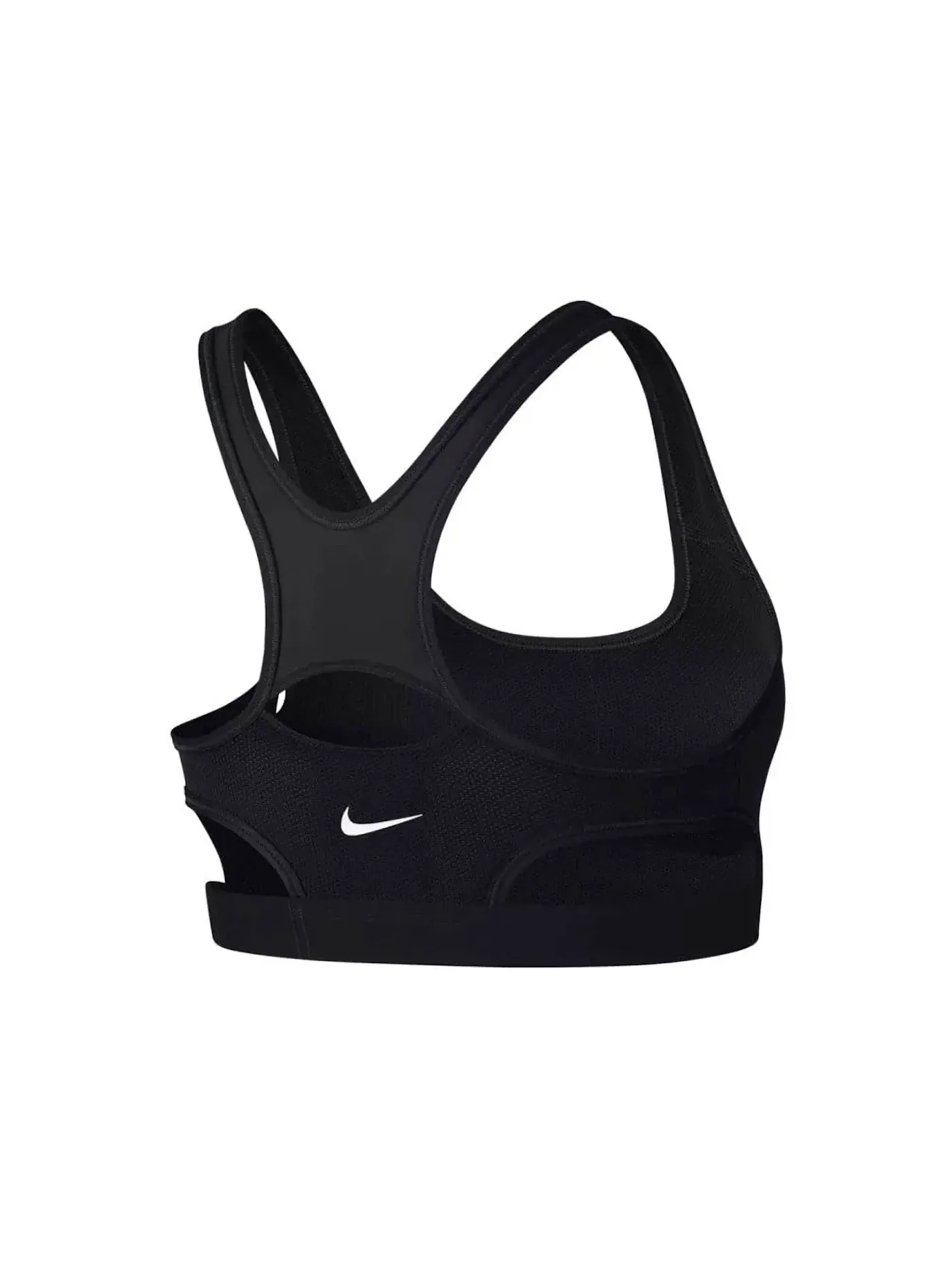 Женский спортивный бюстгальтер с мягкими чашками Nike Pro Classic Padded Logo — изображение 2 из 2, черный