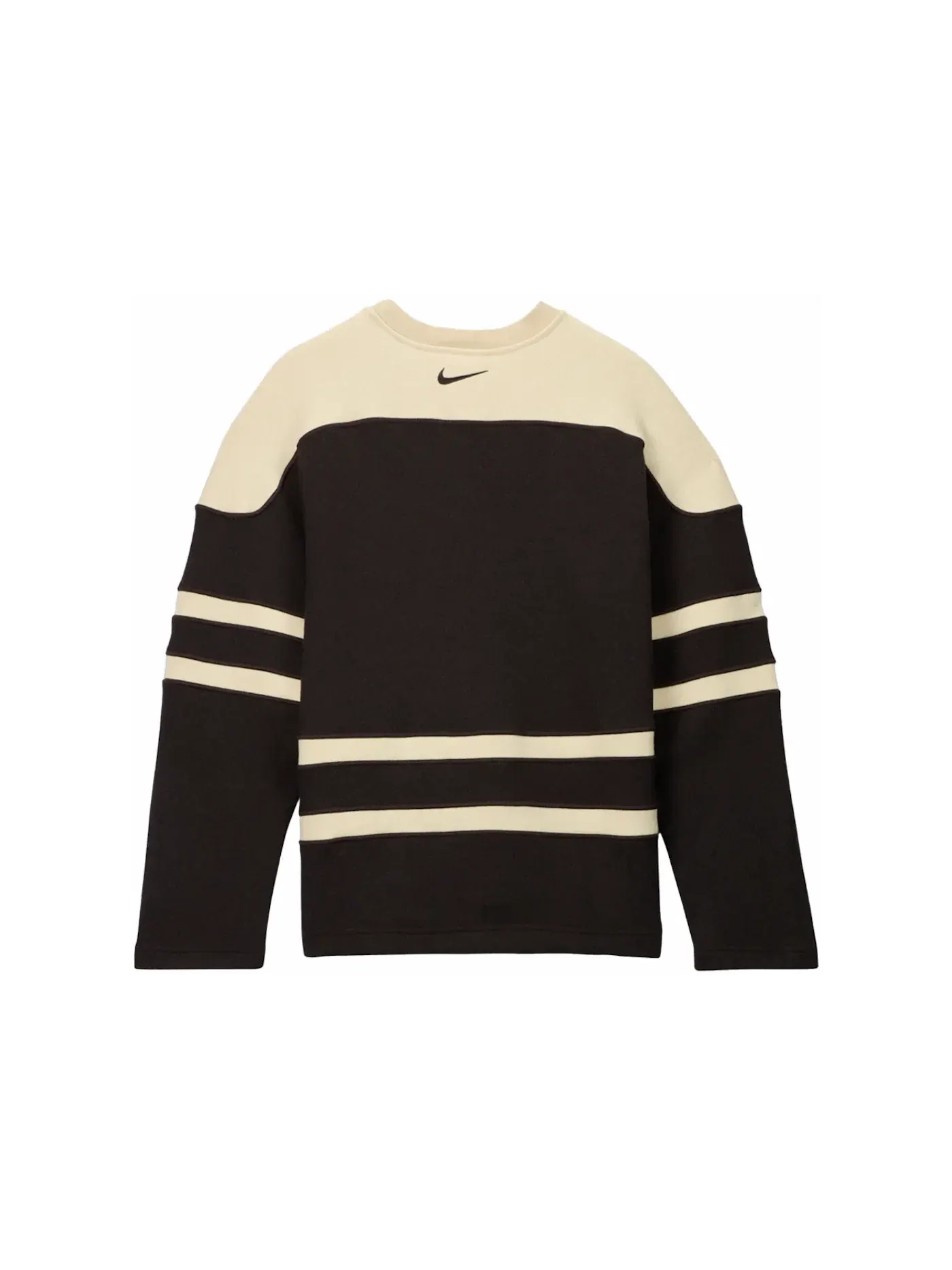 Детский свитер с длинным рукавом Knit Nike — изображение 2 из 2, коричневый/кремовый