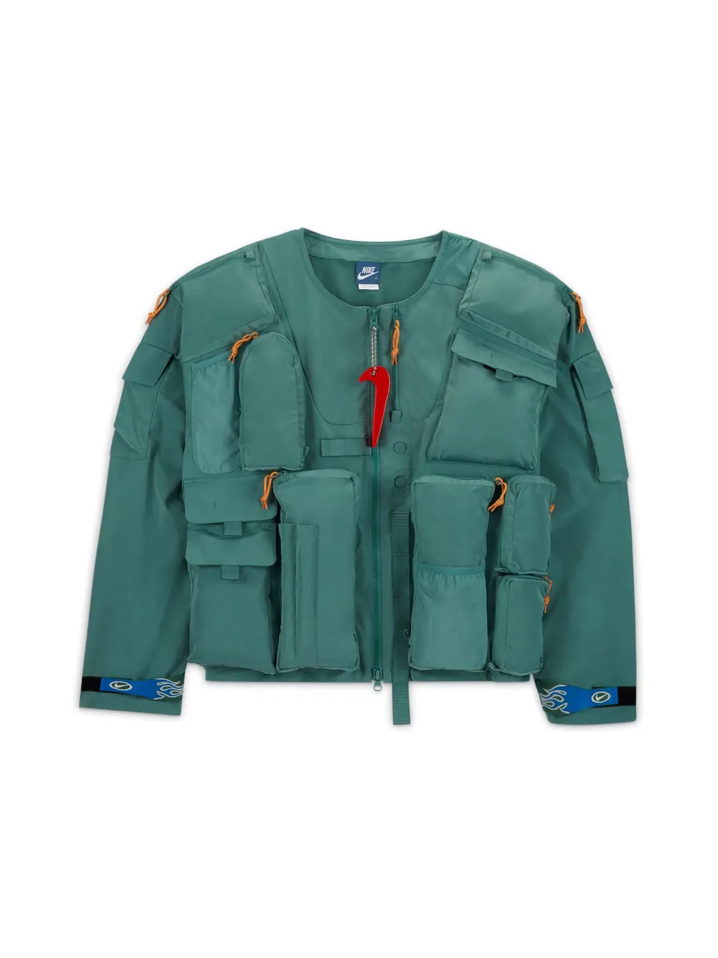 Мужская куртка-рыбак с длинным рукавом Jacket Nike — изображение 1 из 2, зеленый