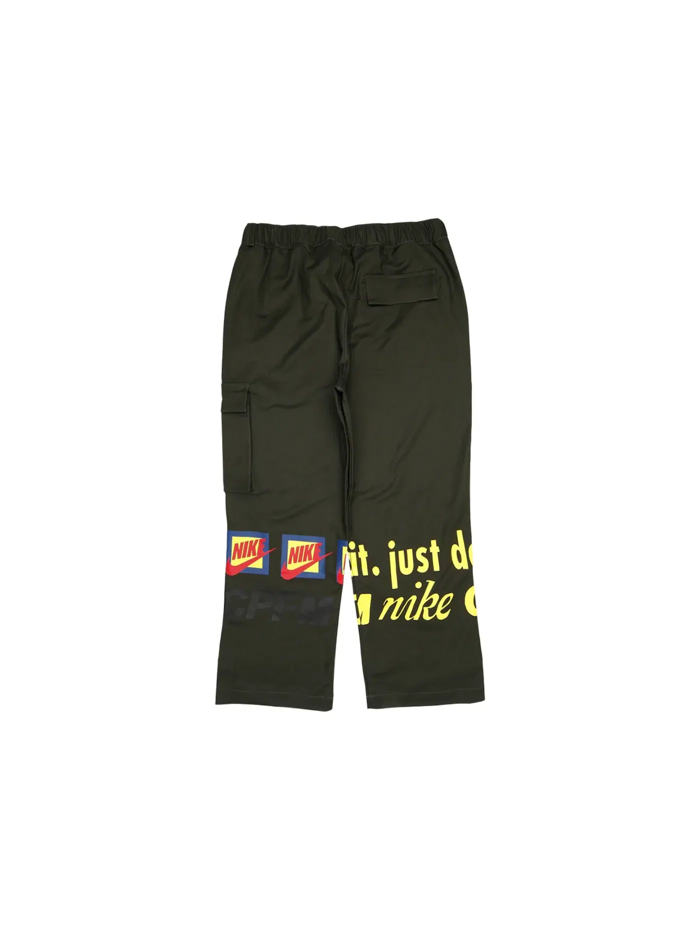 Мужские спортивные штаны с принтом Trackpants Nike — изображение 2 из 2, оливковый