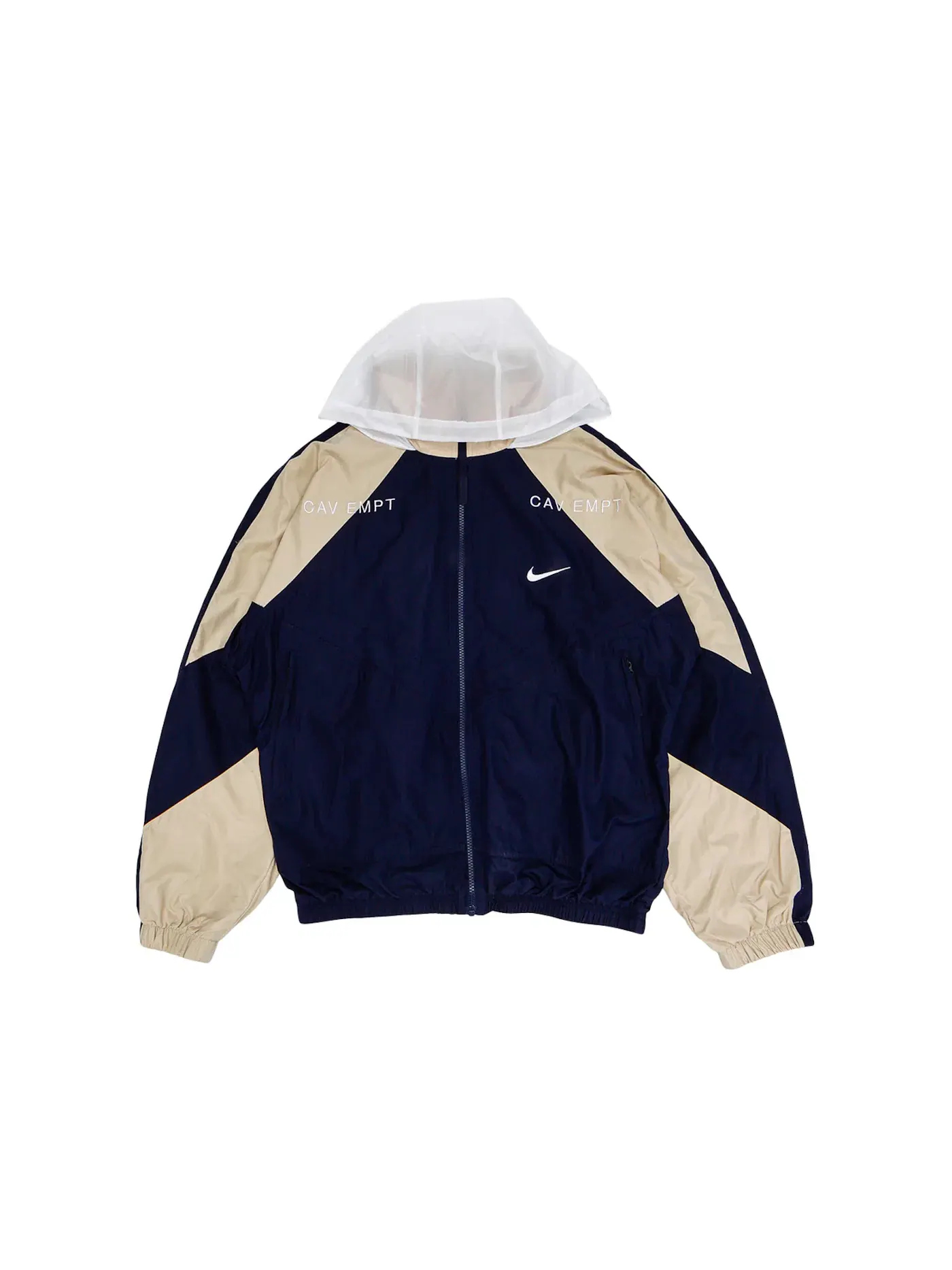 Мужская куртка с принтом Nike Cav Empt Track Jacket — изображение 1 из 2, темно-синий/бежевый
