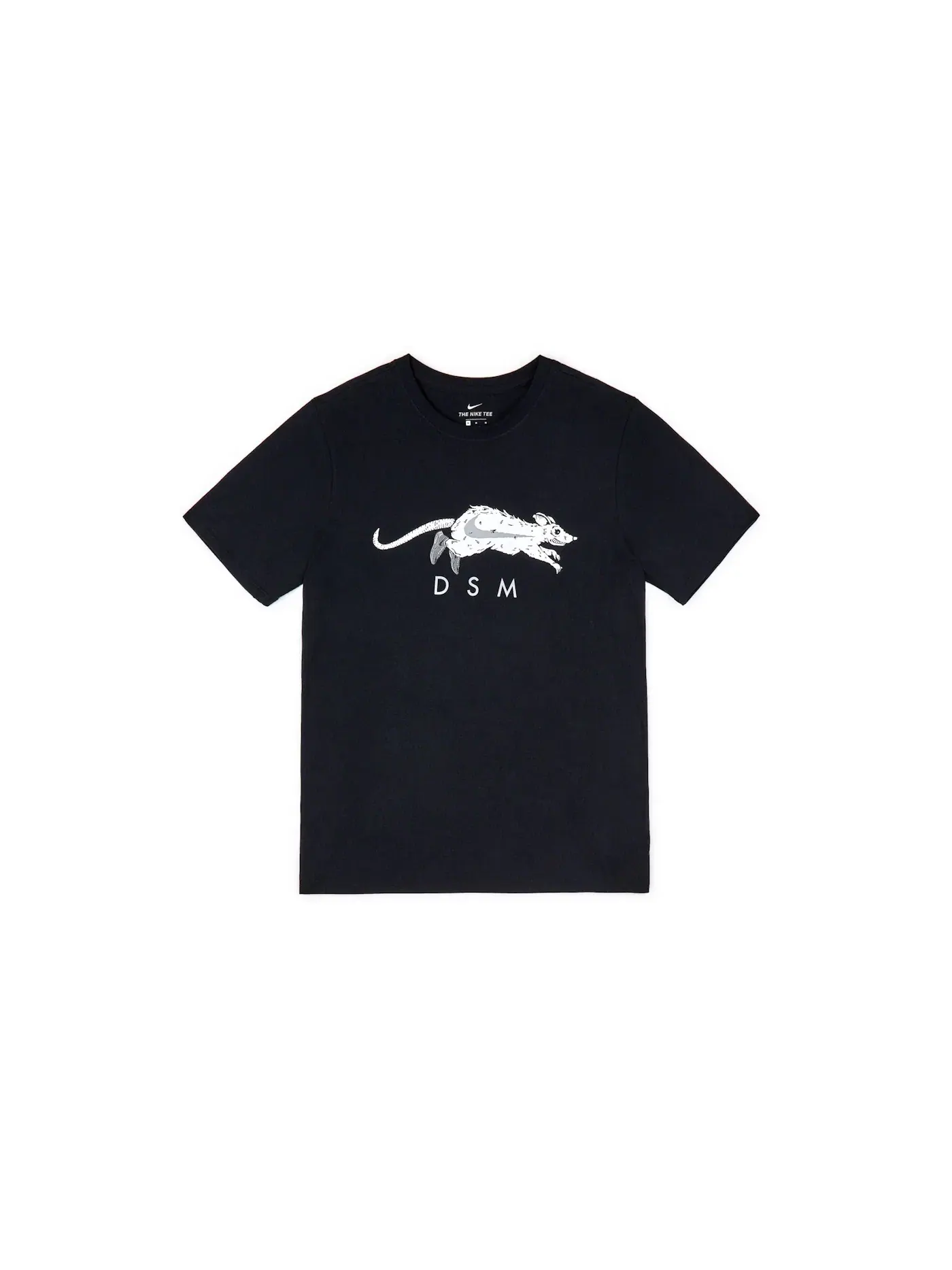 Мужская футболка с принтом Nike x Dover Street Market Year of the Rat Running Rat — изображение 1 из 1, черный