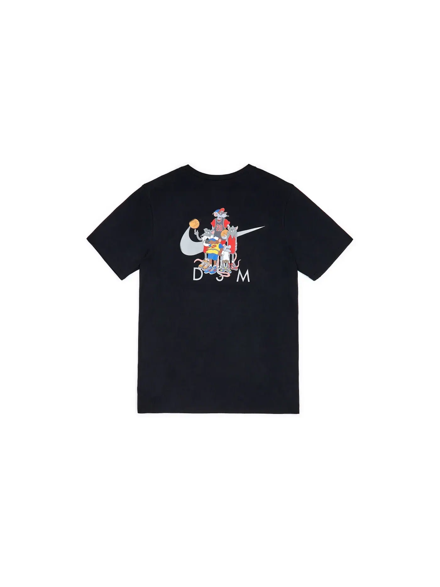Мужская футболка с принтом Nike x Dover Street Market Year of the Rat Rat Pack T-Shirt — изображение 1 из 2, черный
