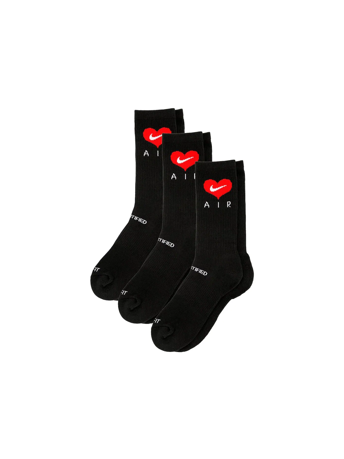 Мужские носки с принтом Certified Lover Boy Socks (3 Pack) Nike — изображение 1 из 1, черный