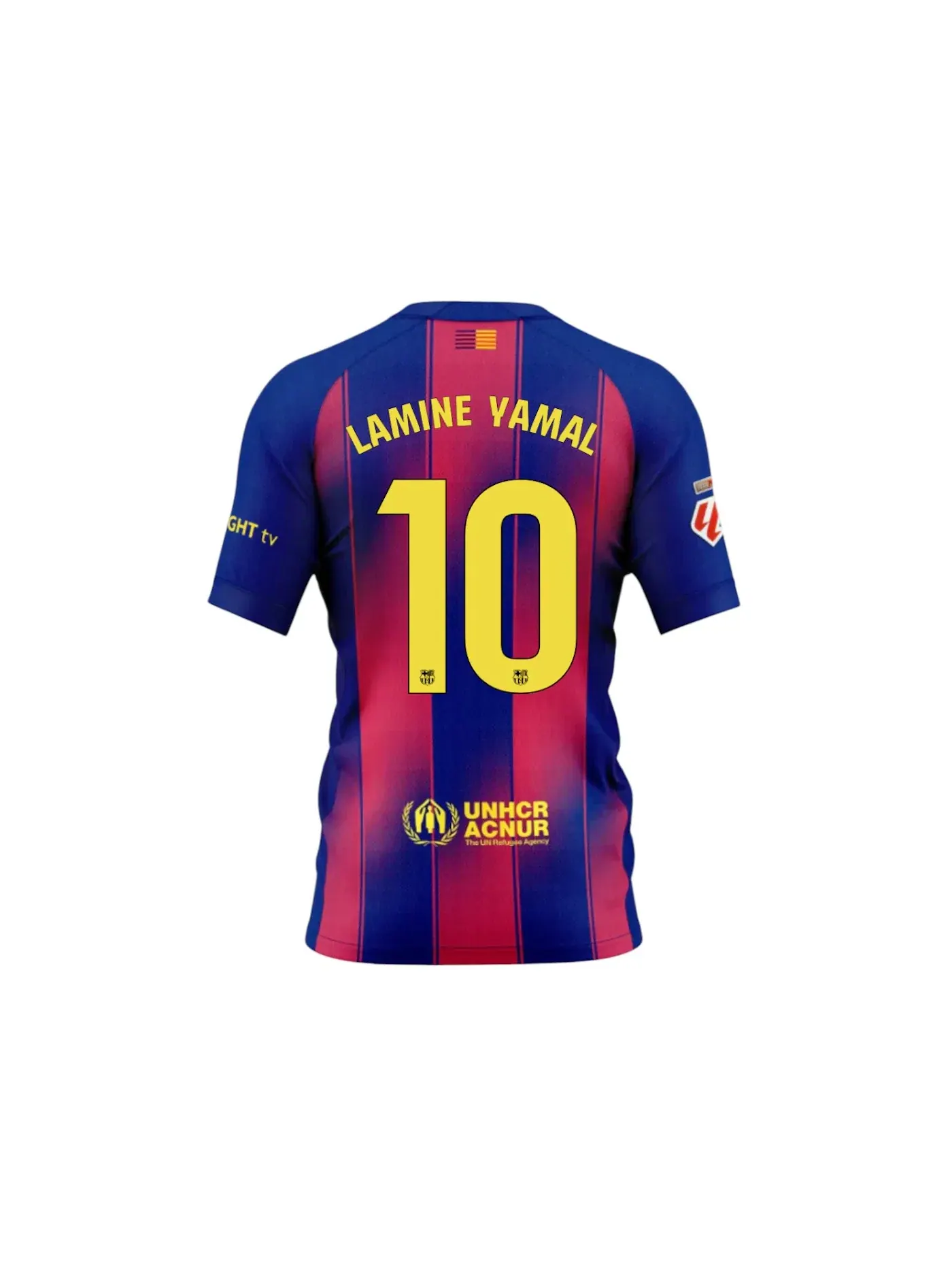 Мужская футболка с длинным рукавом Nike x FC Barcelona x Olivia Rodrigo Lamine Print Jersey — изображение 2 из 3, синий