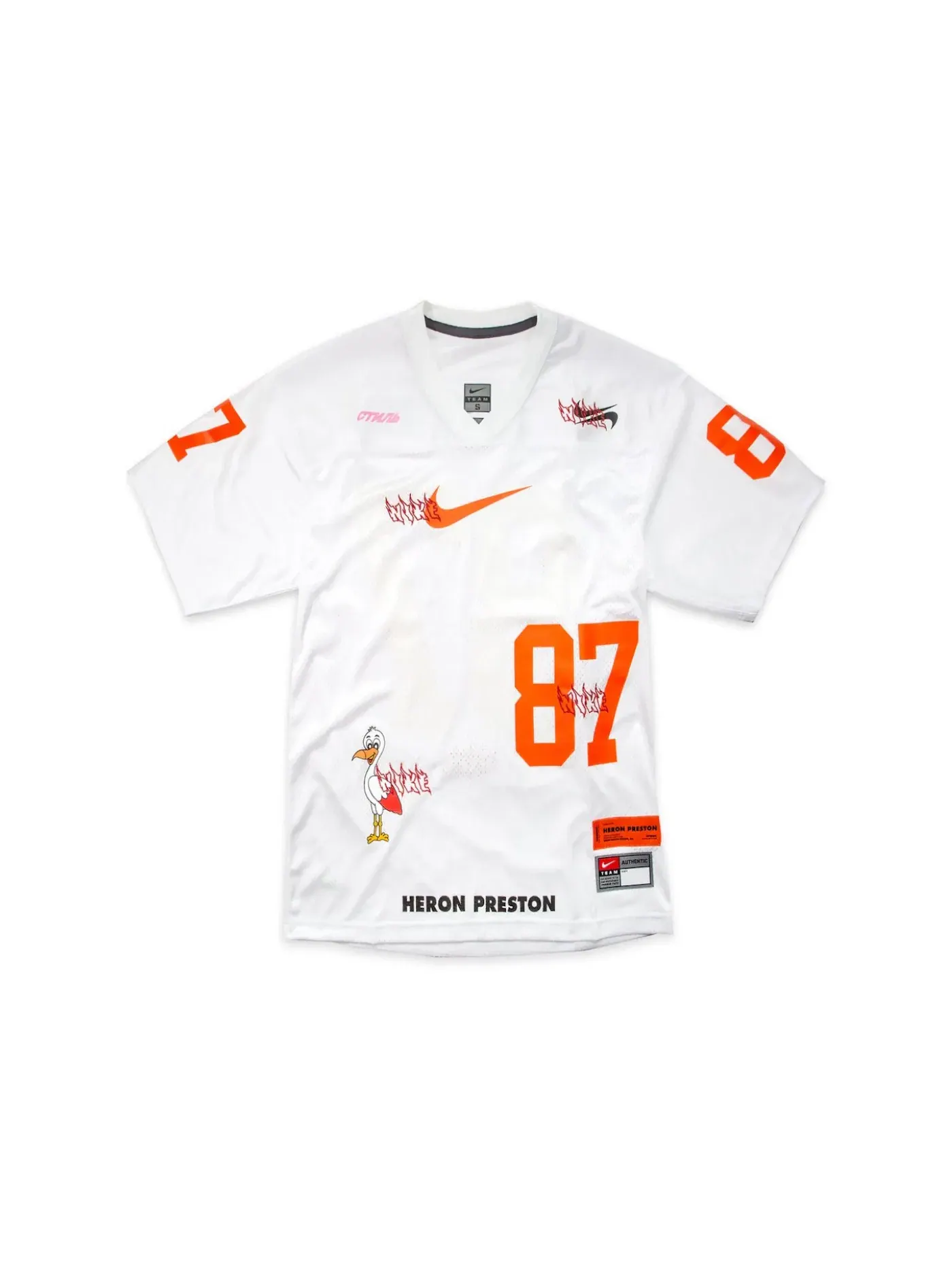 Мужская футболка оверсайз с принтом Nike Jersey — изображение 1 из 2, белый