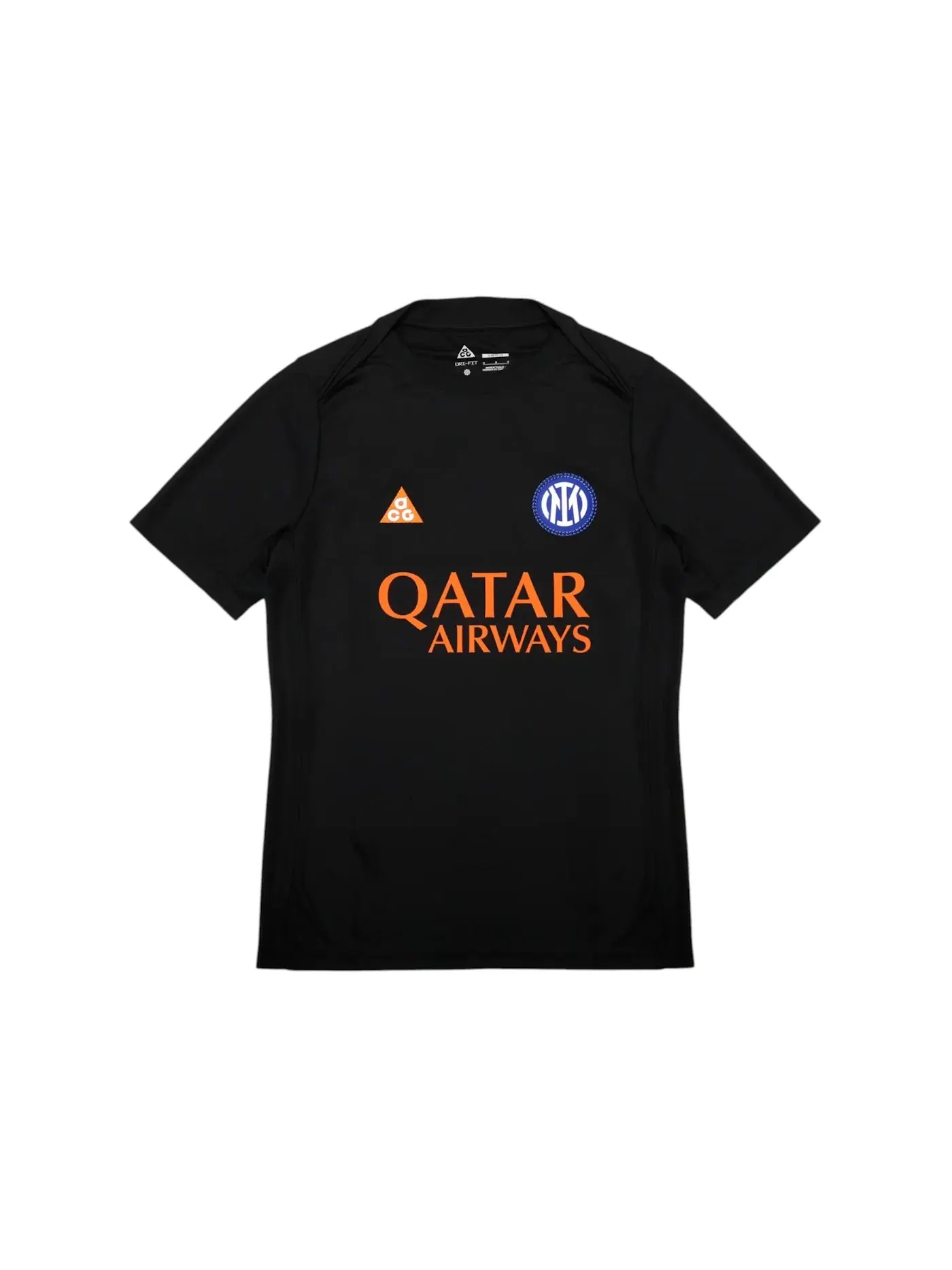 Мужская футболка с длинным рукавом Nike Tee — изображение 1 из 1, черный/оранжевый