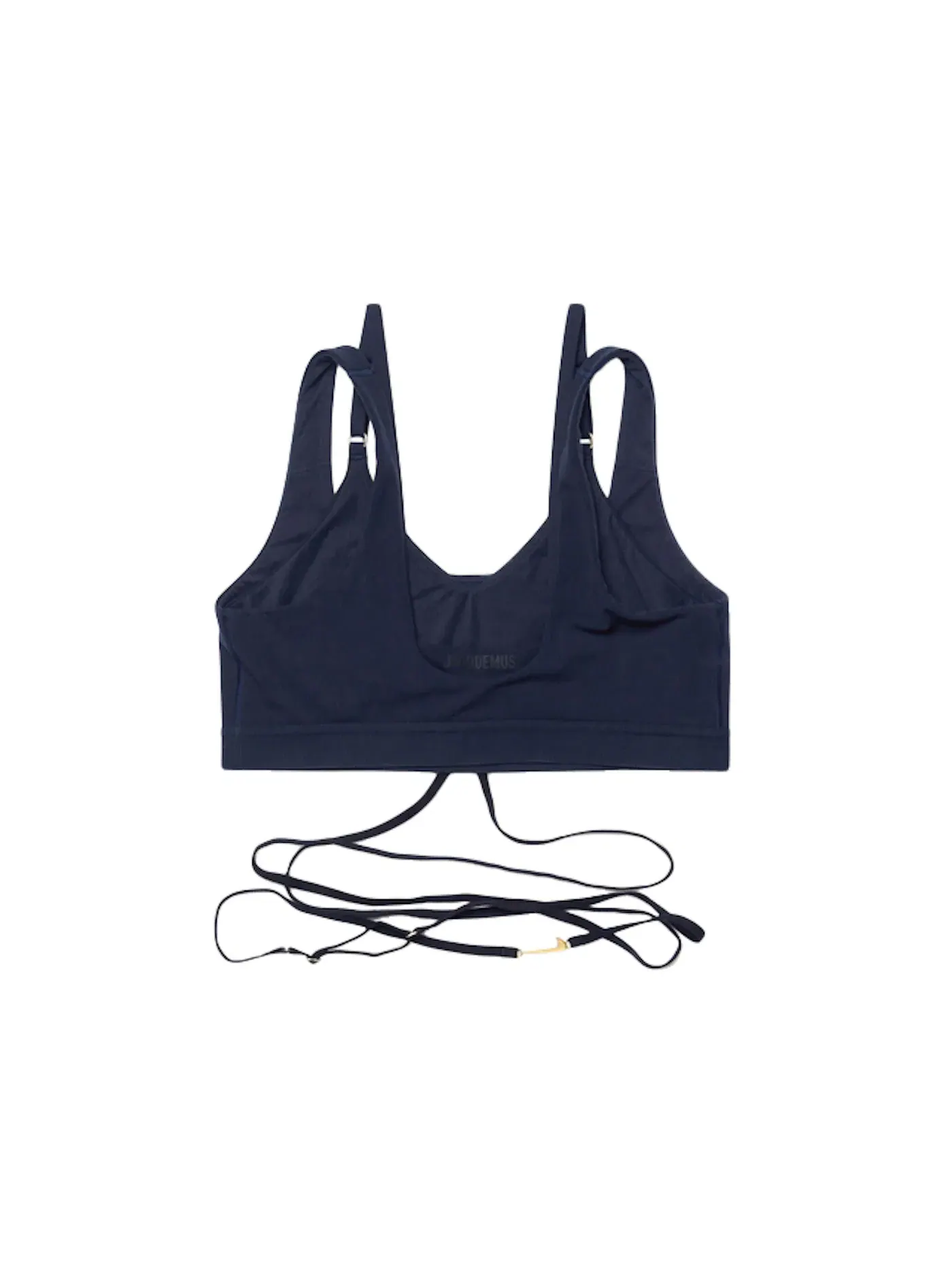 Женский бюстгальтер с логотипом Nike Jacquemus La Brassiere Nike — изображение 2 из 2, темно-синий