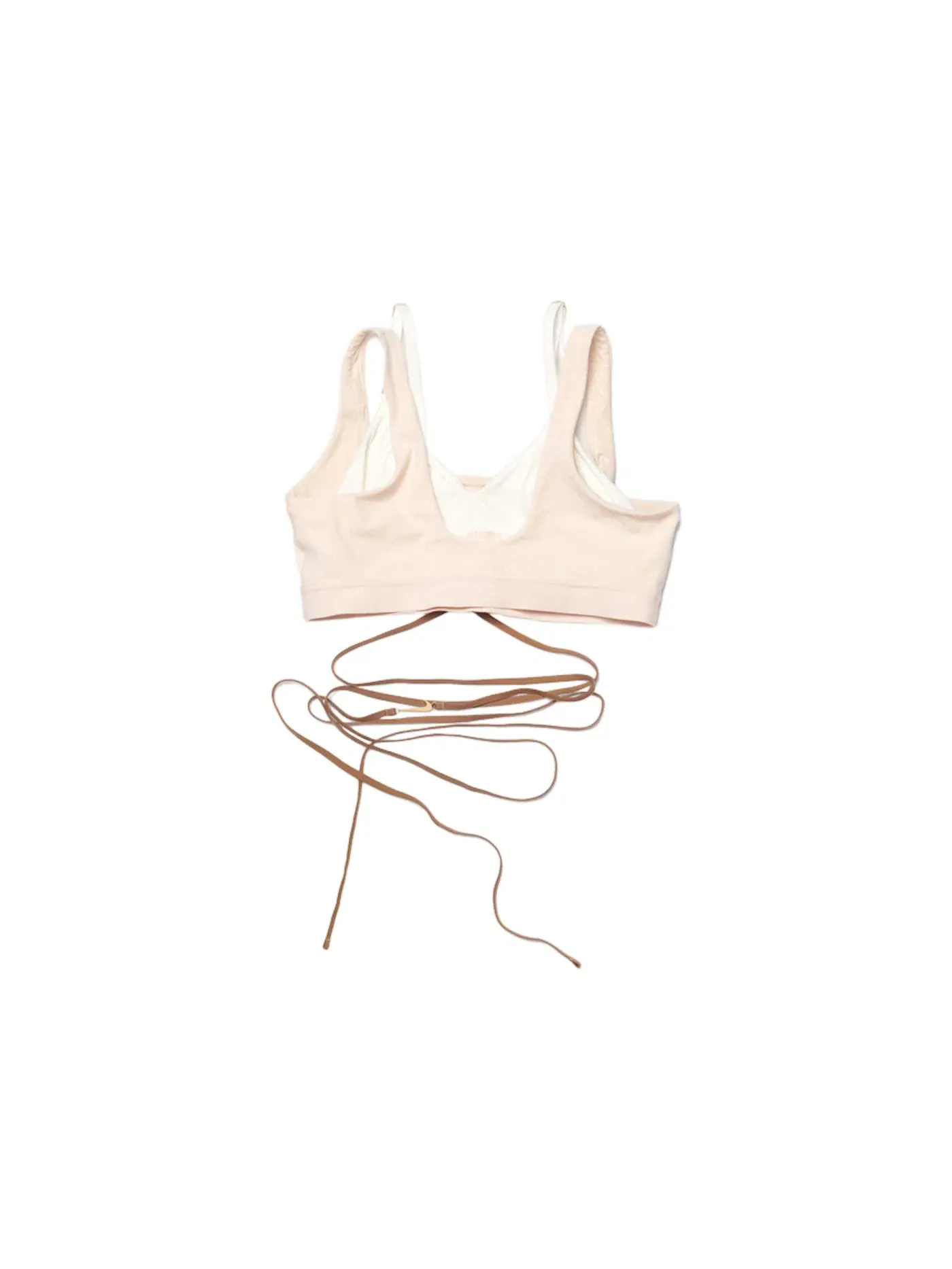 Женский бюстгальтер с логотипом Nike x Jacquemus La Brassiere (Asia Sizing) — изображение 2 из 2, кремовый
