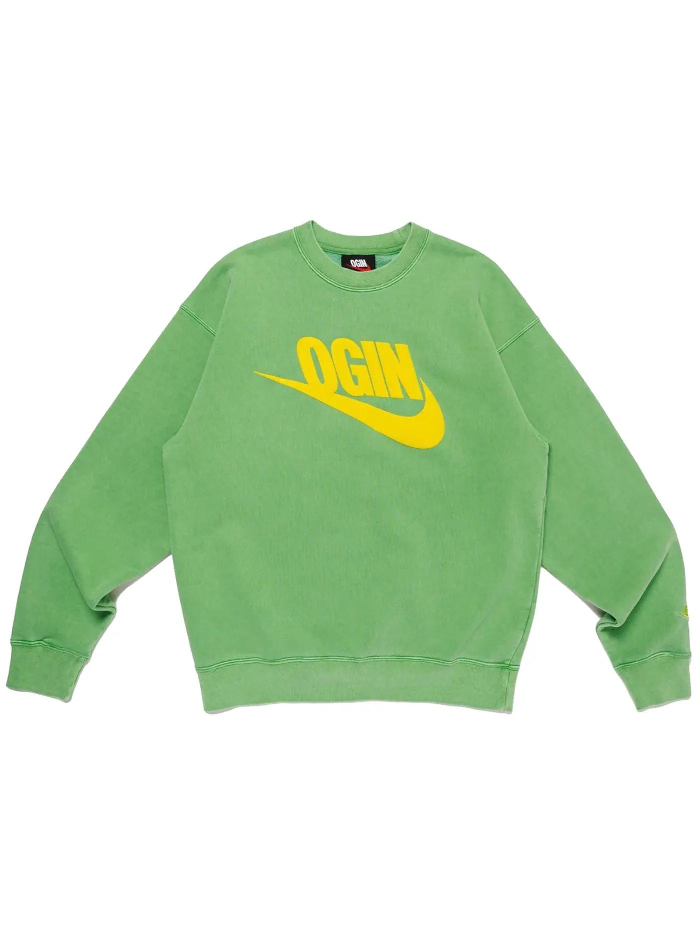 Мужской свитшот на флисе Nike x Nigo NRG Fleece Crew — изображение 1 из 1, зеленый