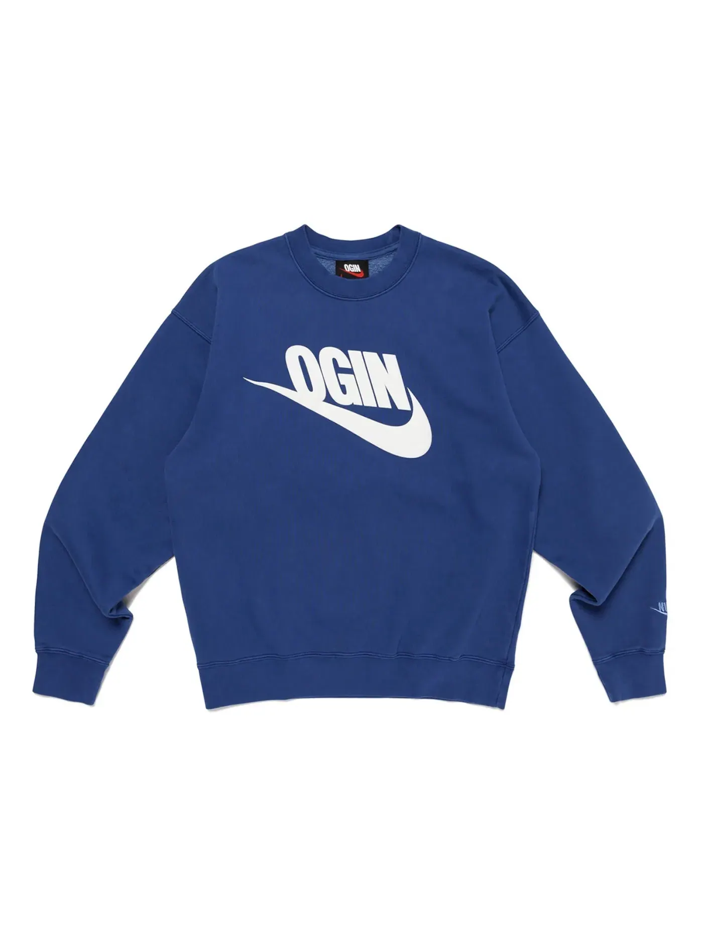 Мужской свитшот на флисе Nike x Nigo NRG Fleece Crew Sweatshirt (Asia Exclusive) Nike — изображение 1 из 1, темно-синий