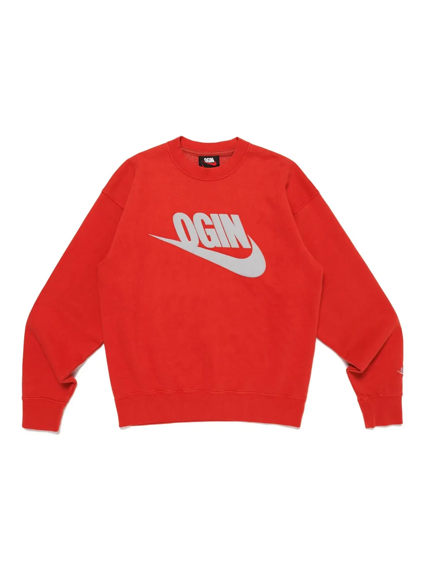Мужской свитшот с флисом Nike x Nigo NRG Fleece Crew Sweatshirt (Asia Exclusive) — изображение 1 из 1, красный