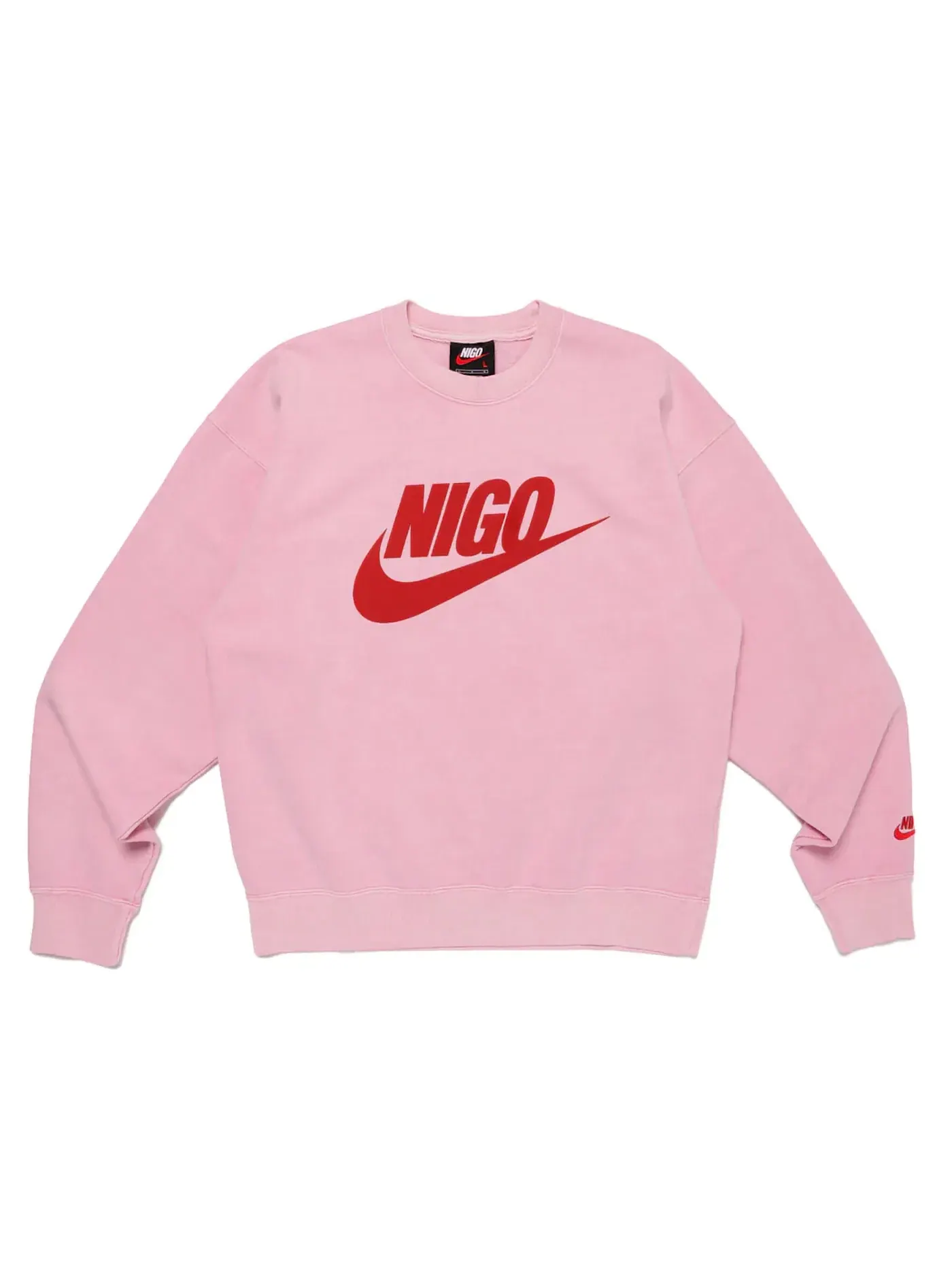 Мужской свитшот с флисом Nike x Nigo NRG — изображение 1 из 2, розовый