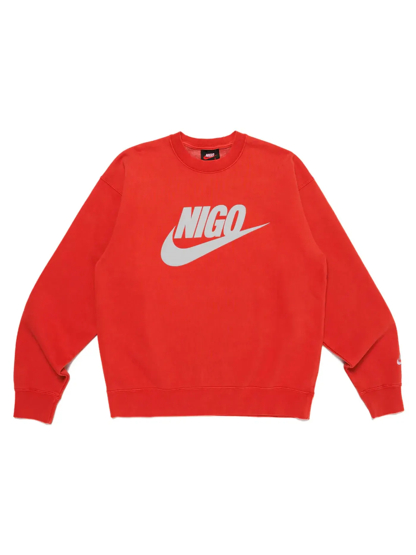 Мужской свитшот из флиса с принтом Nike x Nigo — изображение 1 из 3, красный