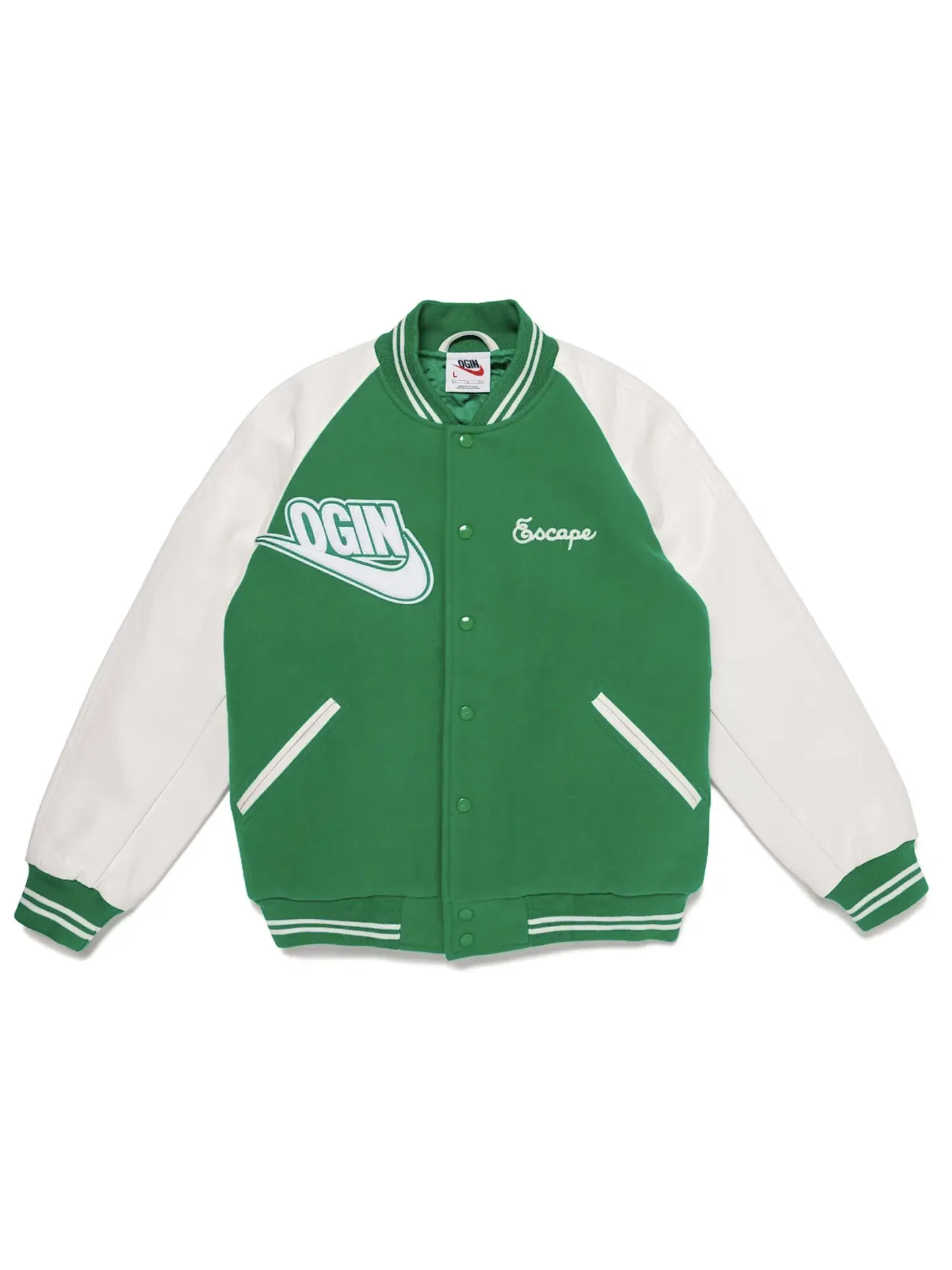 Мужская куртка-бомбер Nike x Nigo NRG Varsity Jacket (Asia Exclusive) — изображение 1 из 2, зеленый