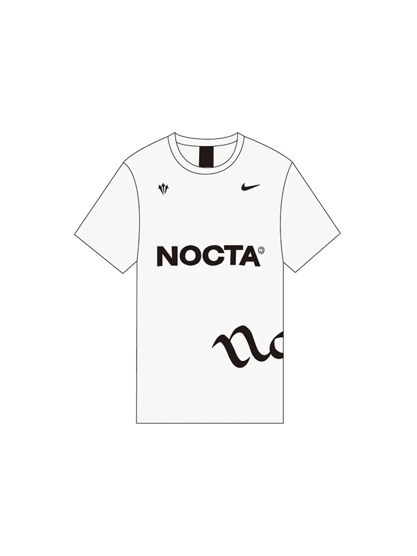 Мужская футболка с принтом Nike x NOCTA T-shirt — изображение 1 из 1, белый