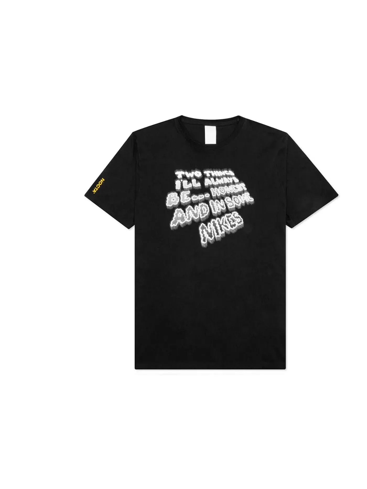 Мужская футболка с принтом Be Honest Nike — изображение 1 из 1, черный