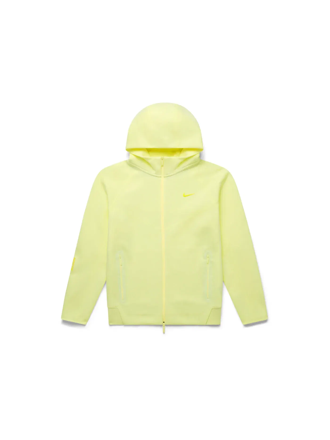 Мужская худи с полной застежкой-молнией Nike x NOCTA NRG Tech Fleece, Citron Tint Vivid Sulfur — изображение 1 из 6
