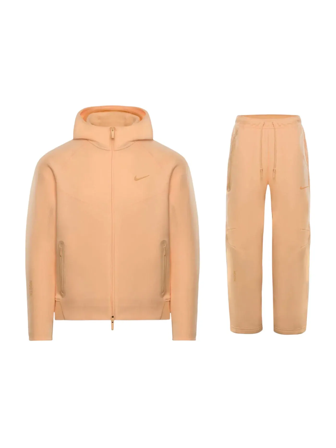Мужской комплект худи и штанов из футера Tech Fleece Nike x NOCTA NRG, Ice Peach — изображение 1 из 1