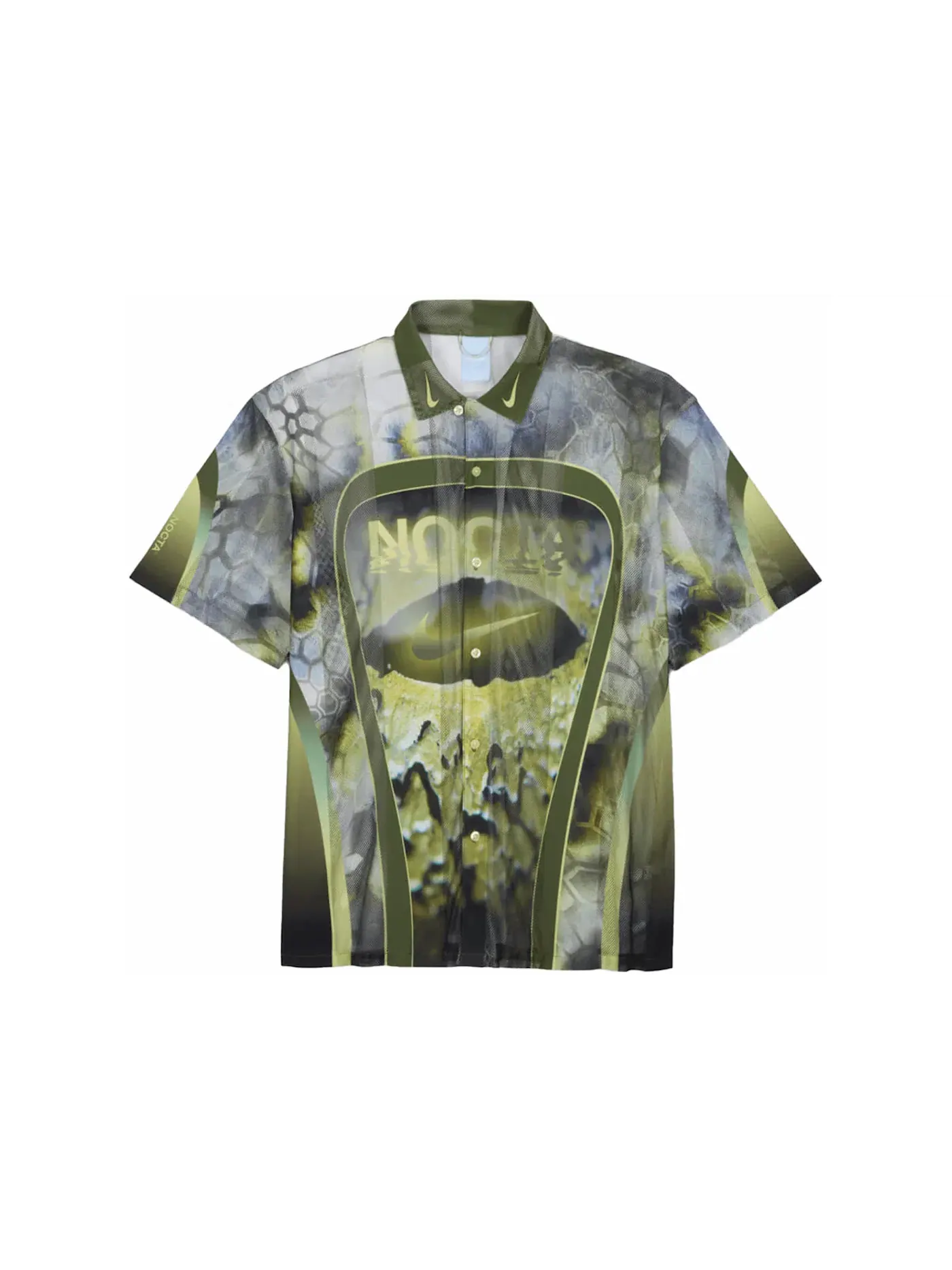 Мужская рубашка с принтом Nike x NOCTA Opal Tito Neeks Button Down — изображение 1 из 2, зеленый/черный